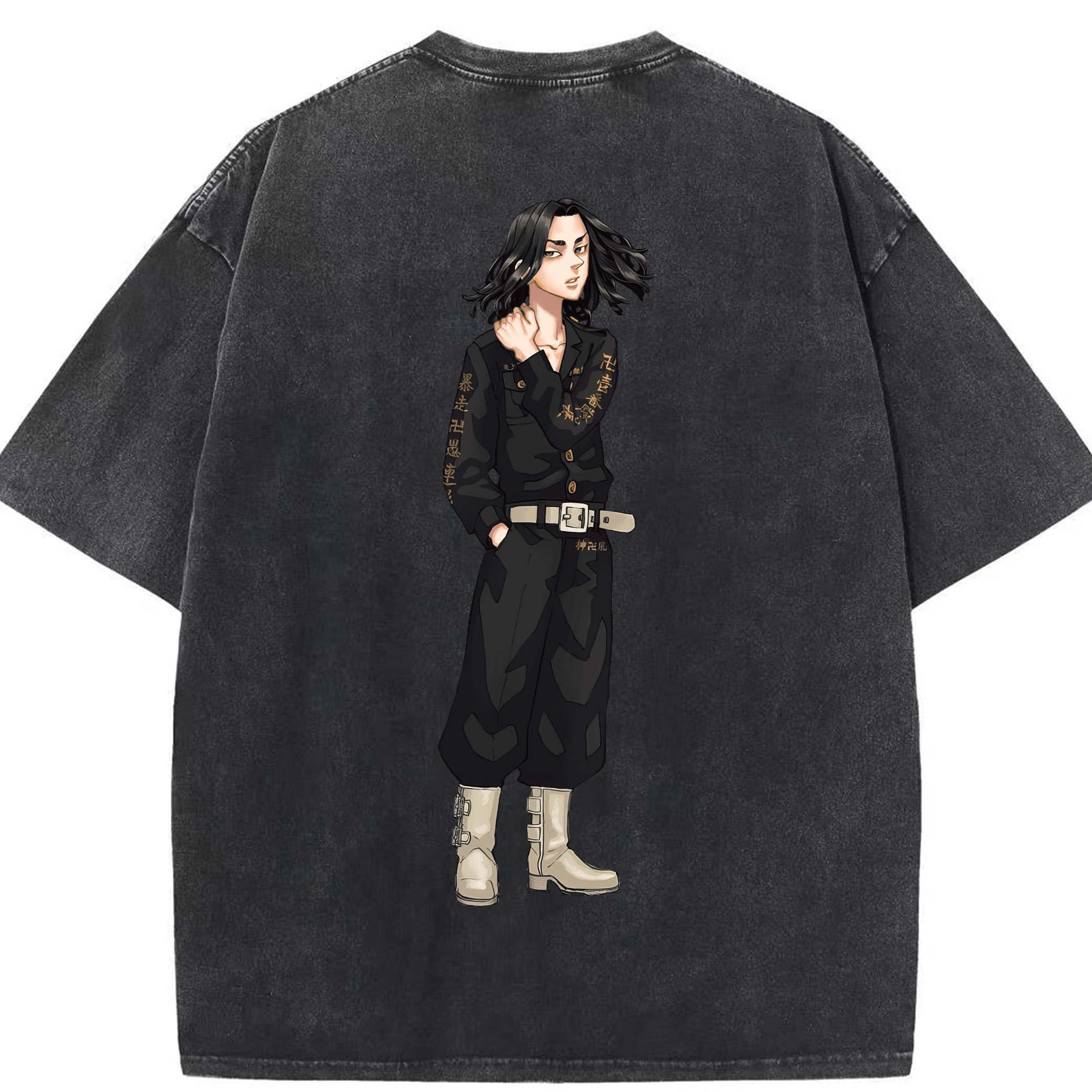 （画像用） 東京リベンジャーズ Tokyo Revengers 綿100% ヴィンテージ風 半袖Tシャツ（背面プリント）