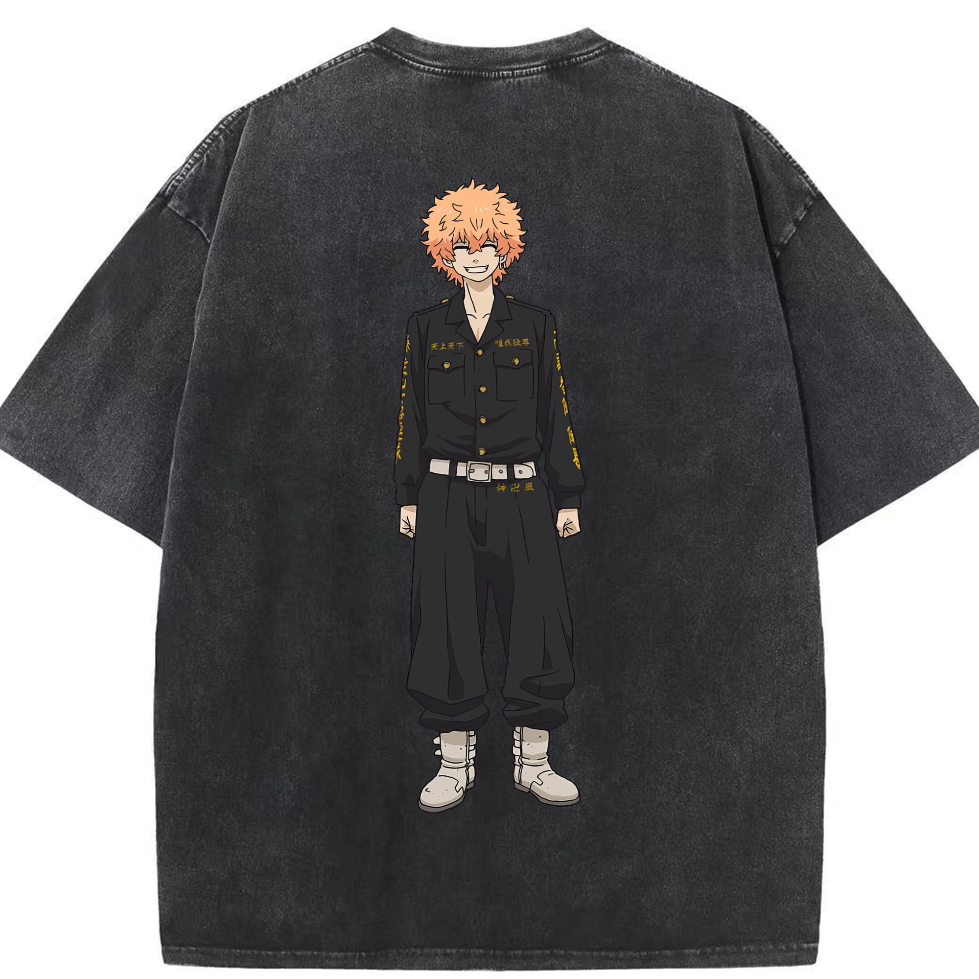 （画像用） 東京リベンジャーズ Tokyo Revengers 綿100% ヴィンテージ風 半袖Tシャツ（背面プリント）