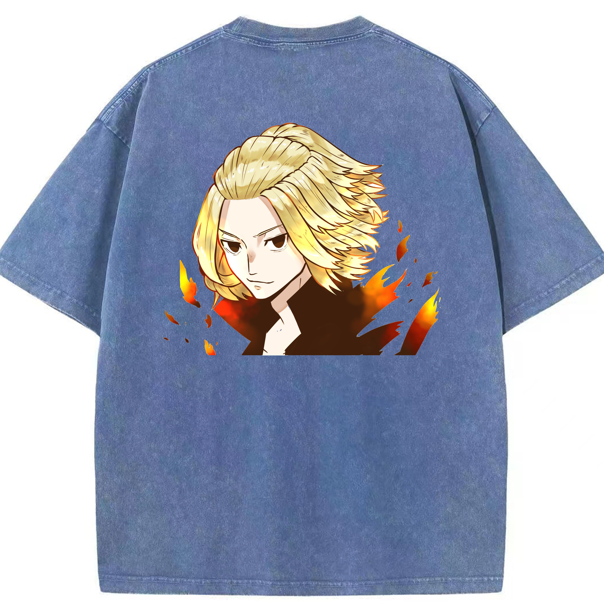 （画像用） 東京リベンジャーズ Tokyo Revengers 綿100% ヴィンテージ風 半袖Tシャツ（背面プリント）