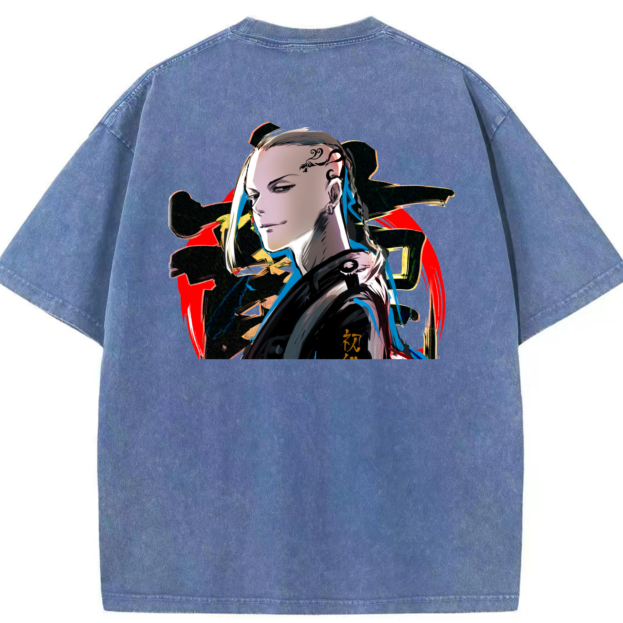 （画像用） 東京リベンジャーズ Tokyo Revengers 綿100% ヴィンテージ風 半袖Tシャツ（背面プリント）