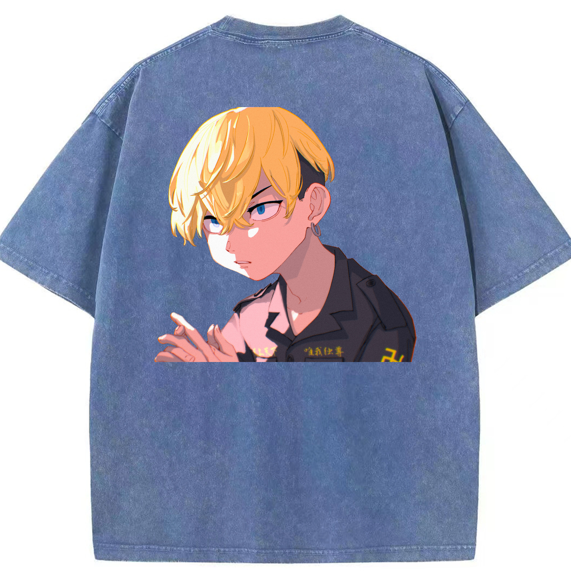 （画像用） 東京リベンジャーズ Tokyo Revengers 綿100% ヴィンテージ風 半袖Tシャツ（背面プリント）