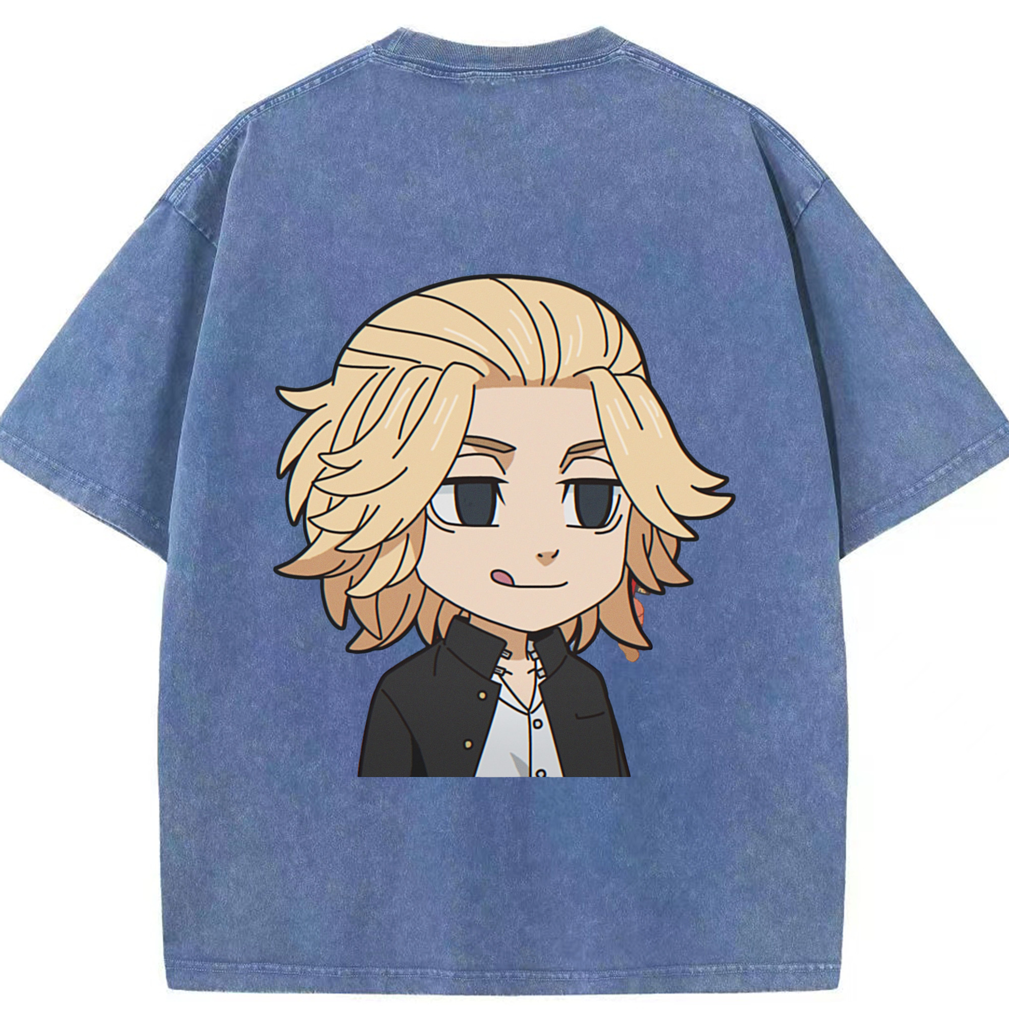 （画像用） 東京リベンジャーズ Tokyo Revengers 綿100% ヴィンテージ風 半袖Tシャツ（背面プリント）
