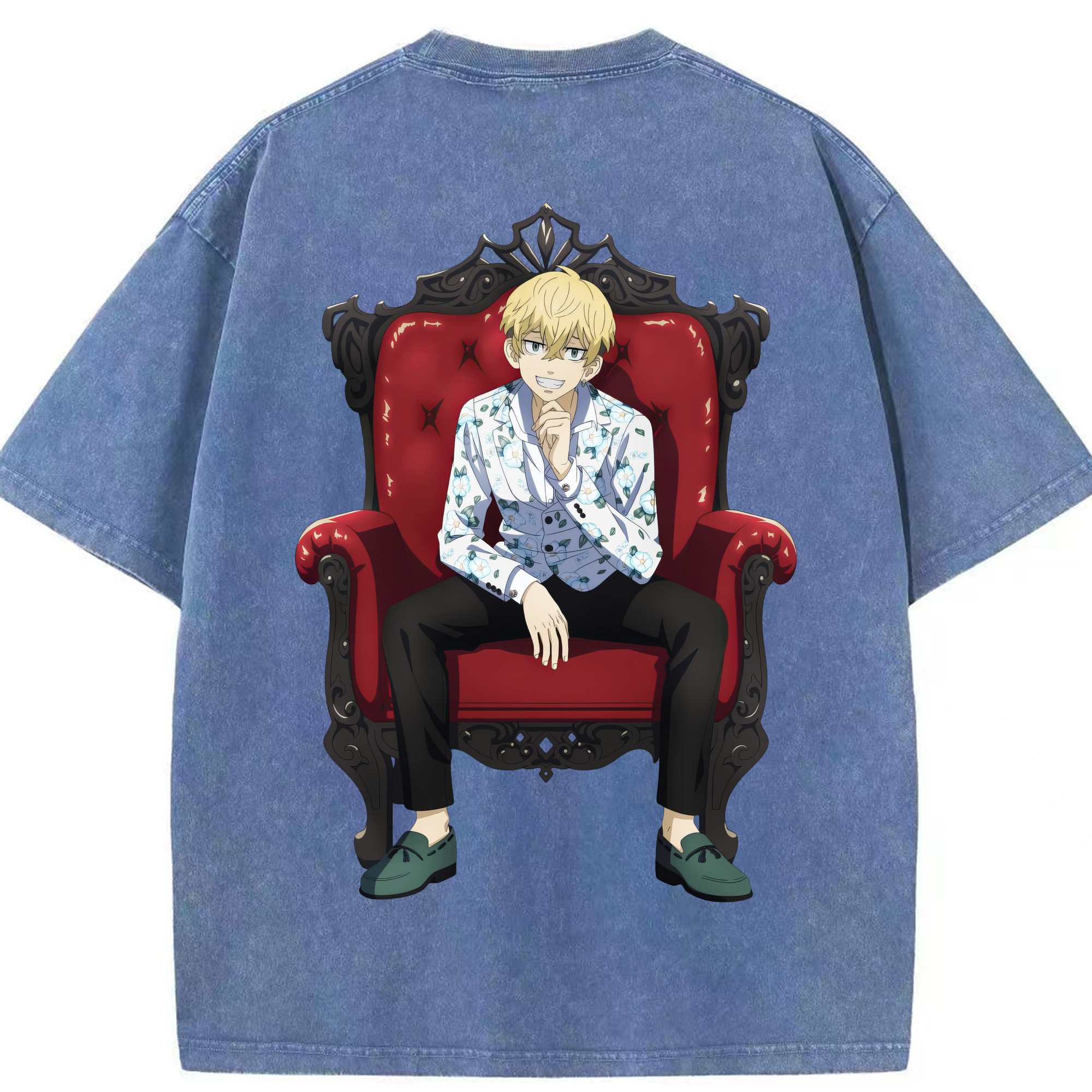 （画像用） 東京リベンジャーズ Tokyo Revengers 綿100% ヴィンテージ風 半袖Tシャツ（背面プリント）