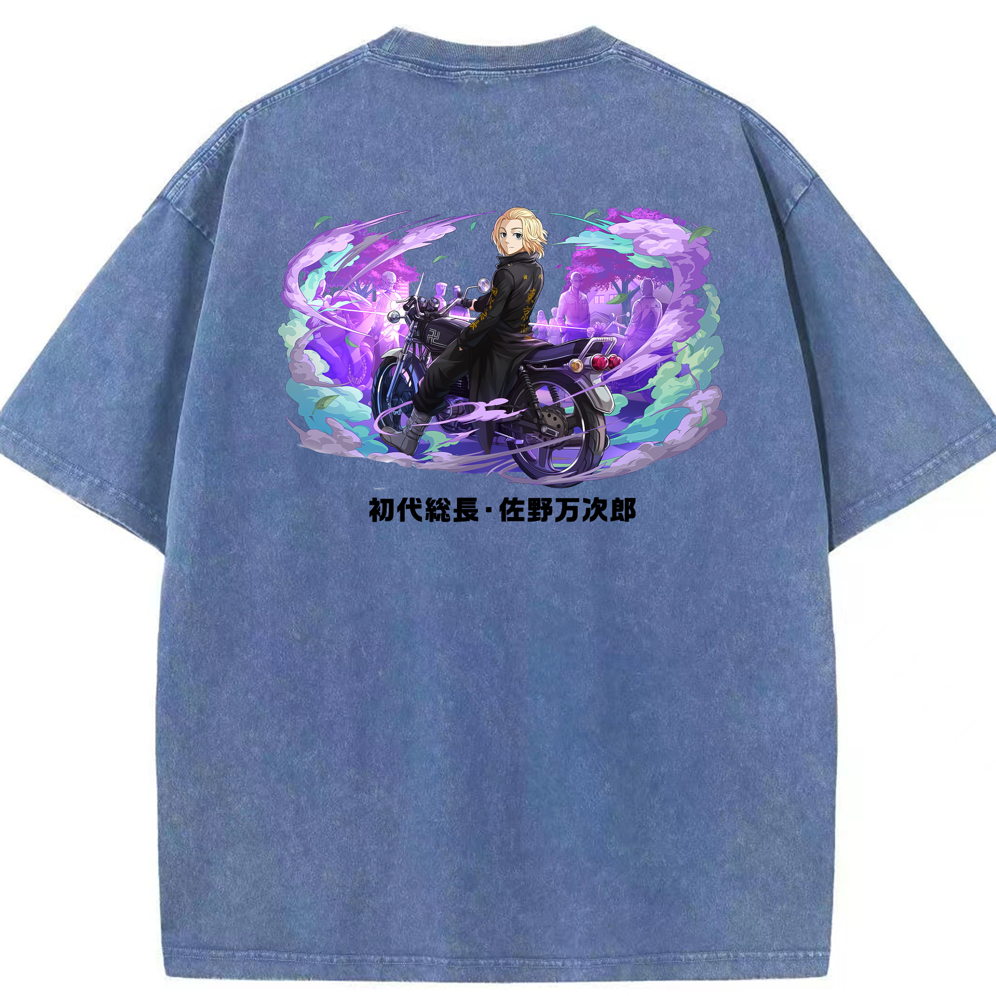 （画像用） 東京リベンジャーズ Tokyo Revengers 綿100% ヴィンテージ風 半袖Tシャツ（背面プリント）