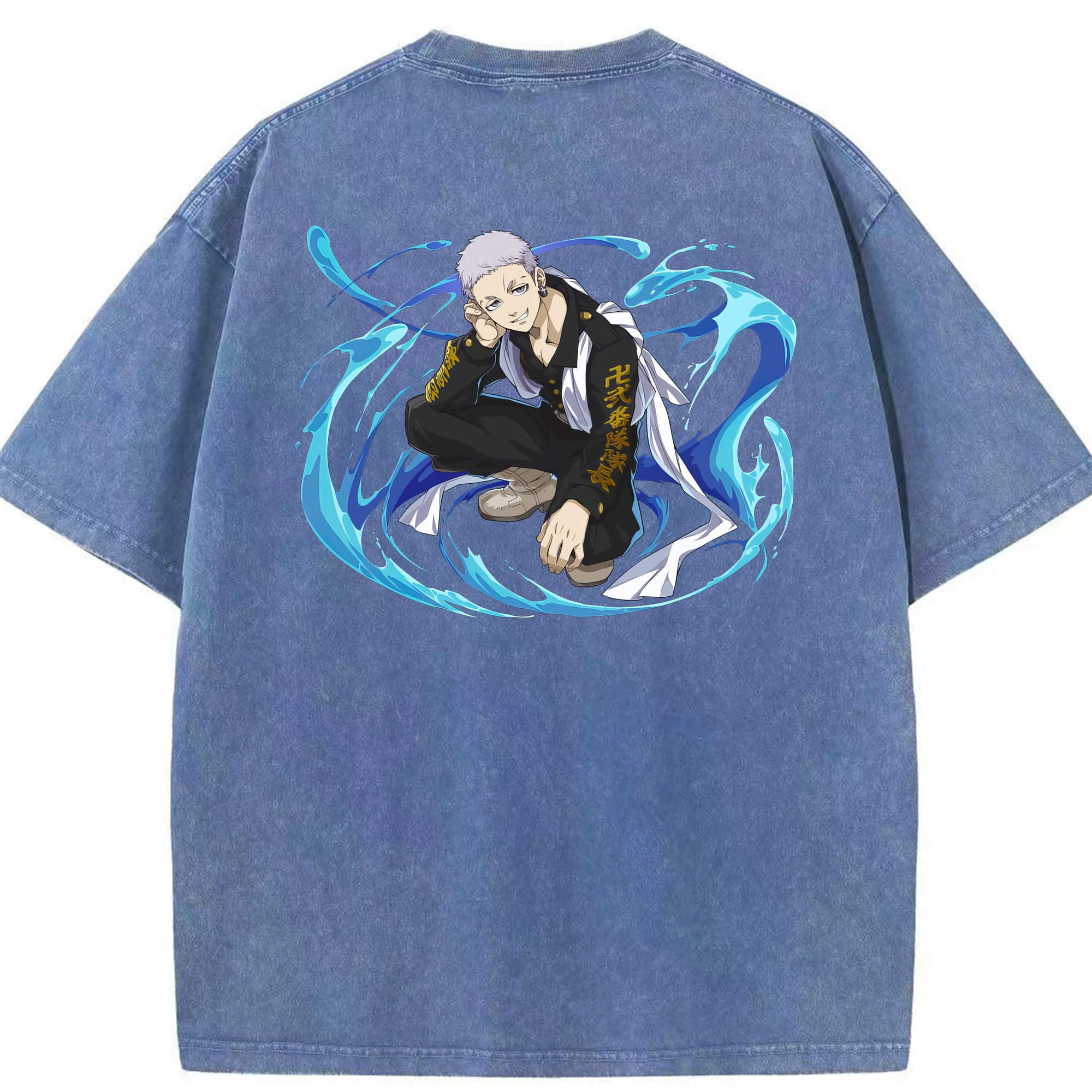 （画像用） 東京リベンジャーズ Tokyo Revengers 綿100% ヴィンテージ風 半袖Tシャツ（背面プリント）