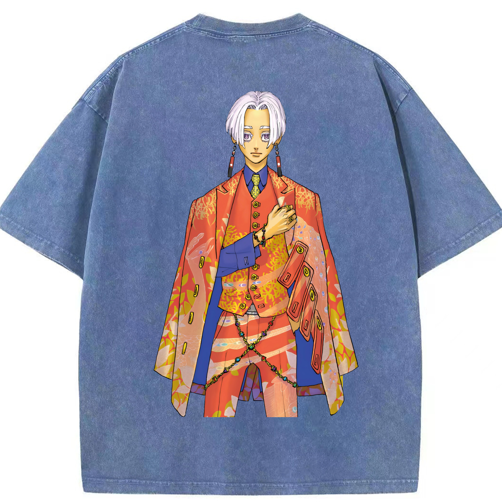 （画像用） 東京リベンジャーズ Tokyo Revengers 綿100% ヴィンテージ風 半袖Tシャツ（背面プリント）