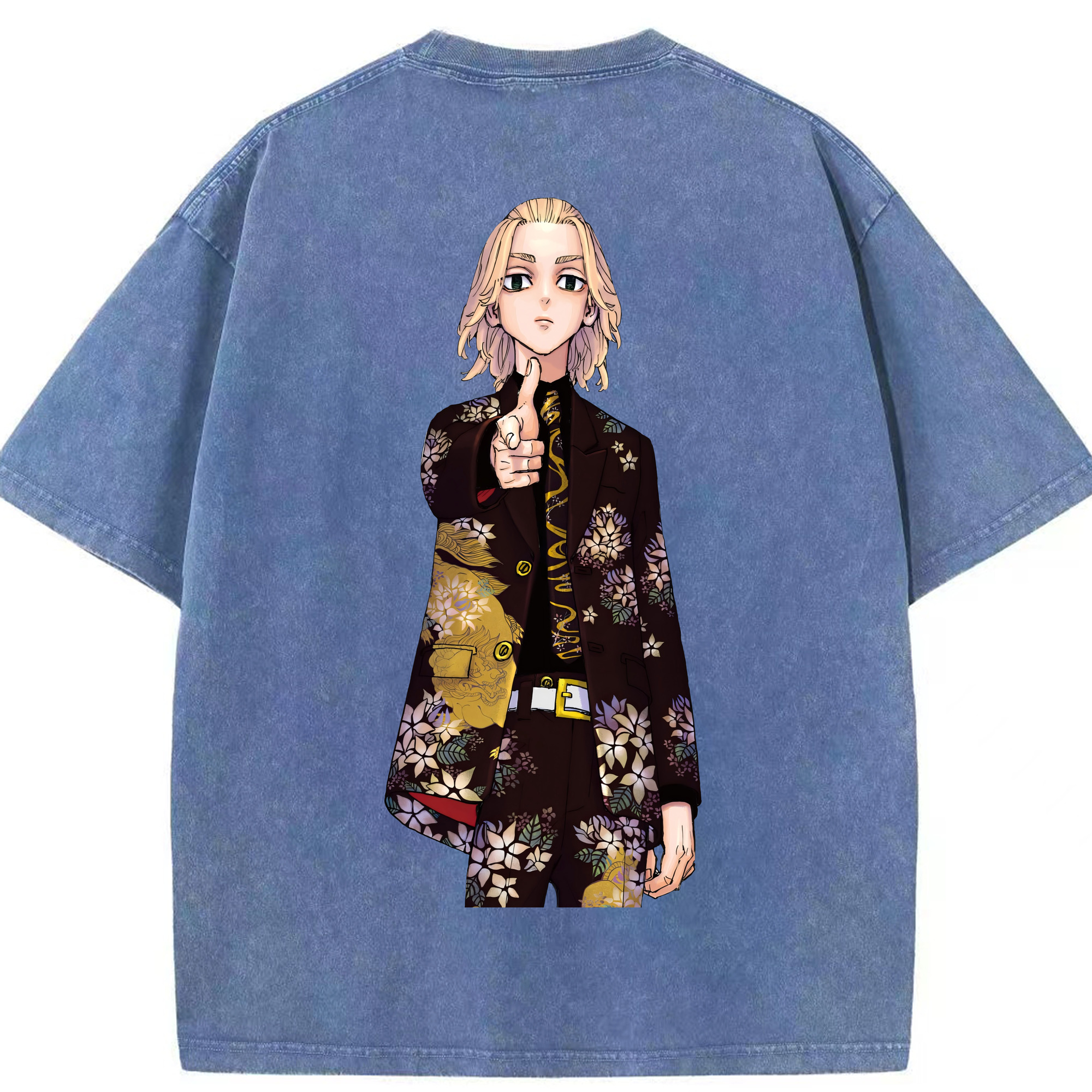 （画像用） 東京リベンジャーズ Tokyo Revengers 綿100% ヴィンテージ風 半袖Tシャツ（背面プリント）