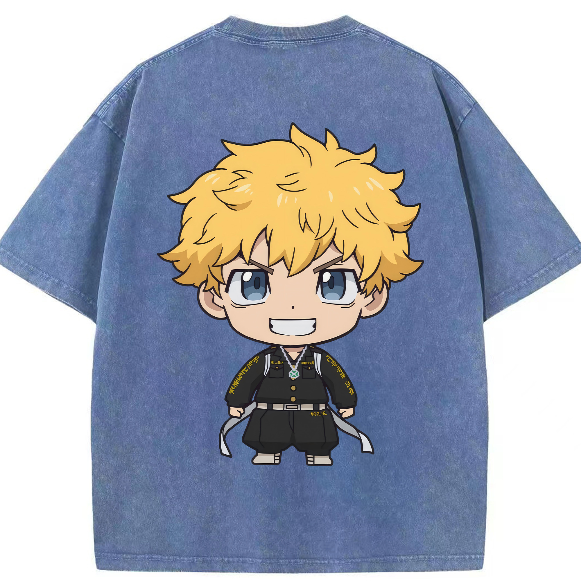 （画像用） 東京リベンジャーズ Tokyo Revengers 綿100% ヴィンテージ風 半袖Tシャツ（背面プリント）