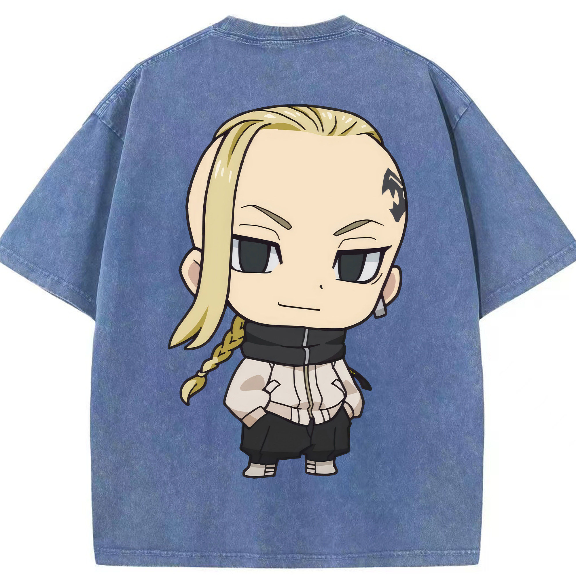 （画像用） 東京リベンジャーズ Tokyo Revengers 綿100% ヴィンテージ風 半袖Tシャツ（背面プリント）