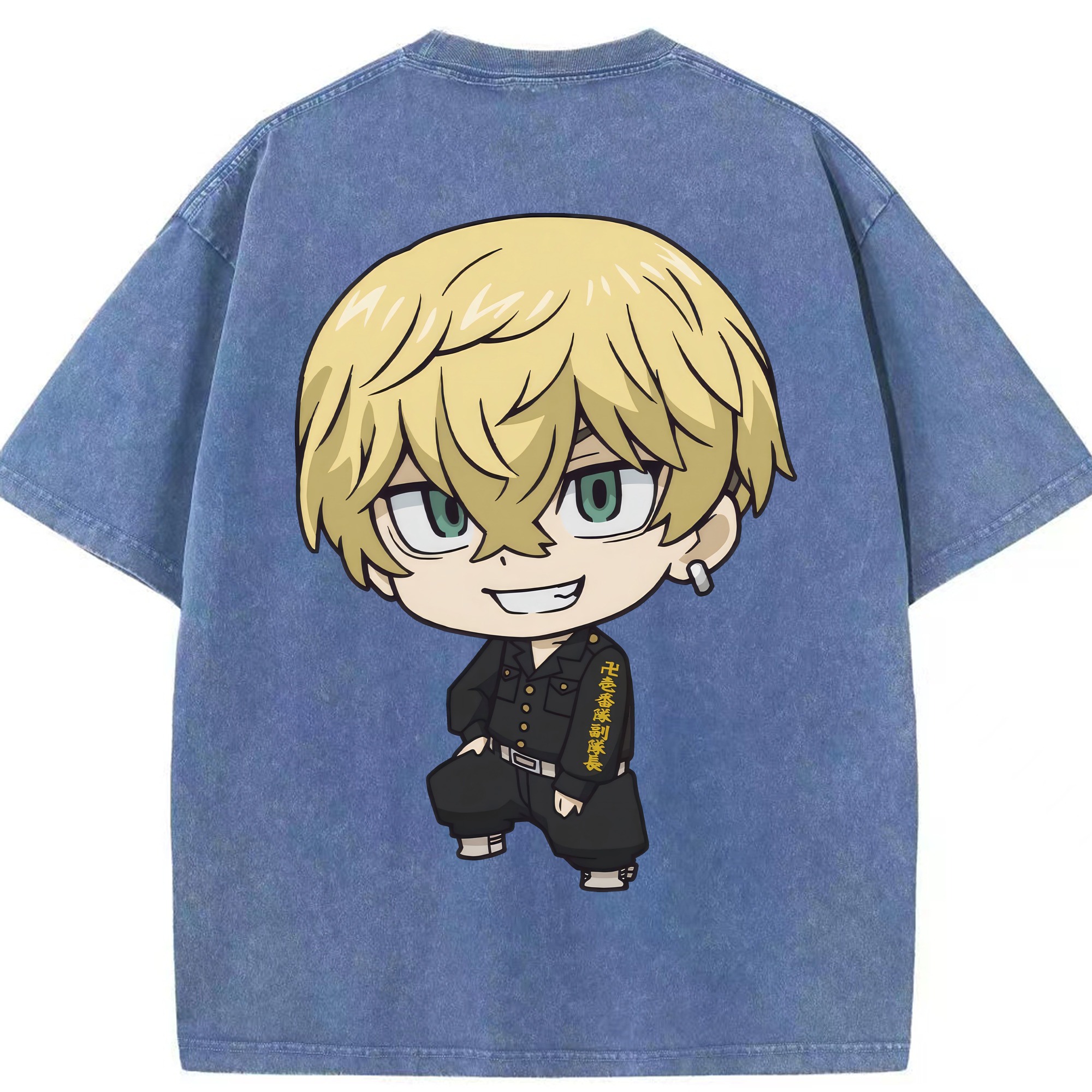 （画像用） 東京リベンジャーズ Tokyo Revengers 綿100% ヴィンテージ風 半袖Tシャツ（背面プリント）