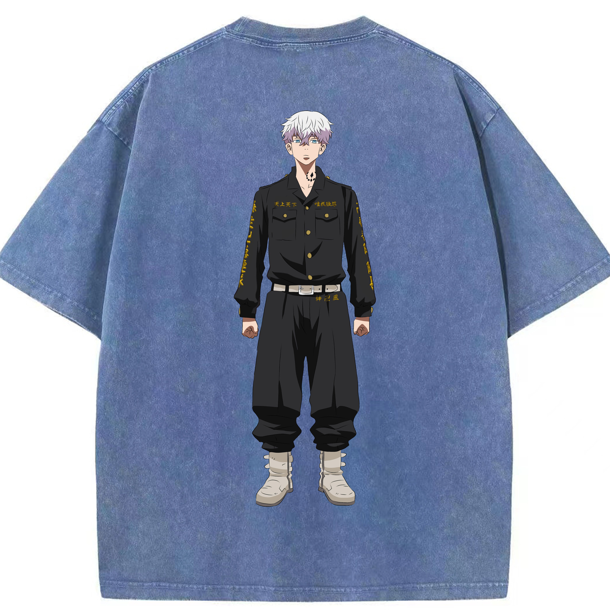 （画像用） 東京リベンジャーズ Tokyo Revengers 綿100% ヴィンテージ風 半袖Tシャツ（背面プリント）