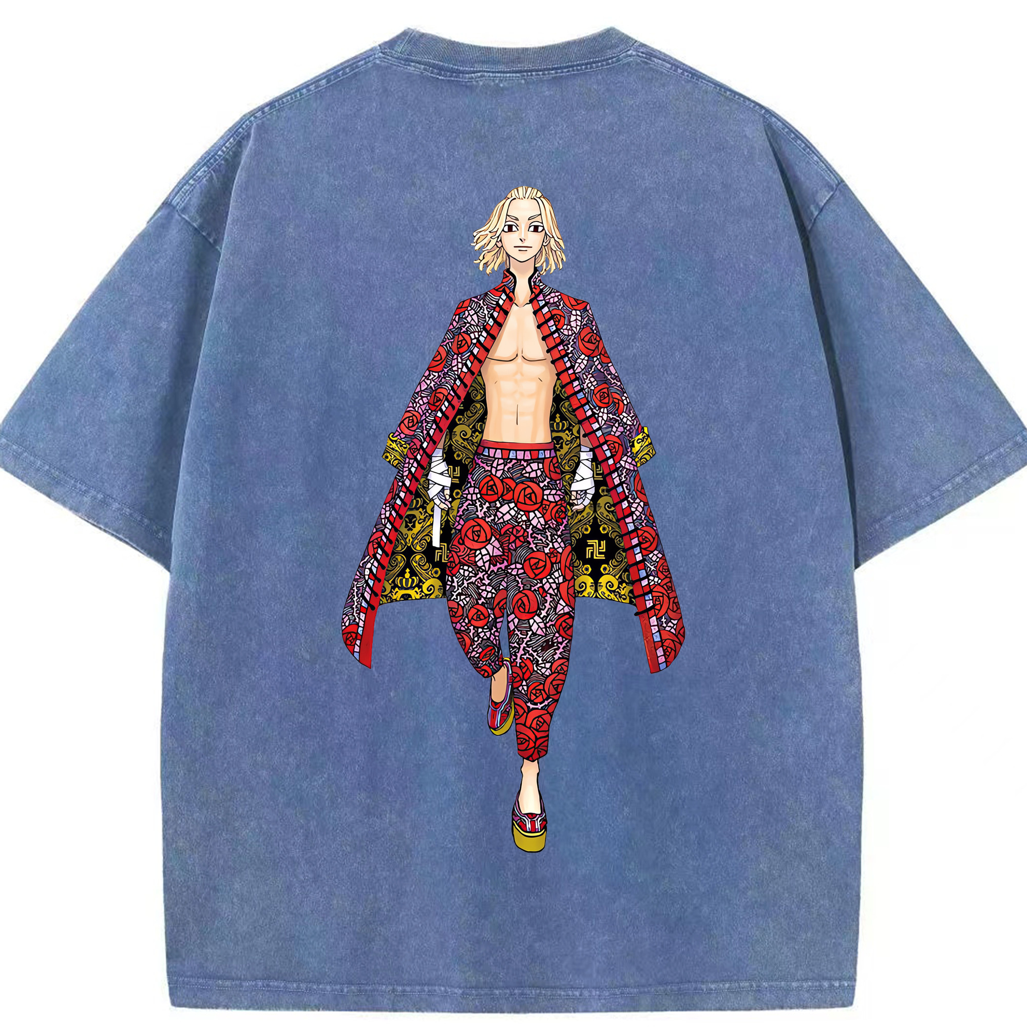 （画像用） 東京リベンジャーズ Tokyo Revengers 綿100% ヴィンテージ風 半袖Tシャツ（背面プリント）