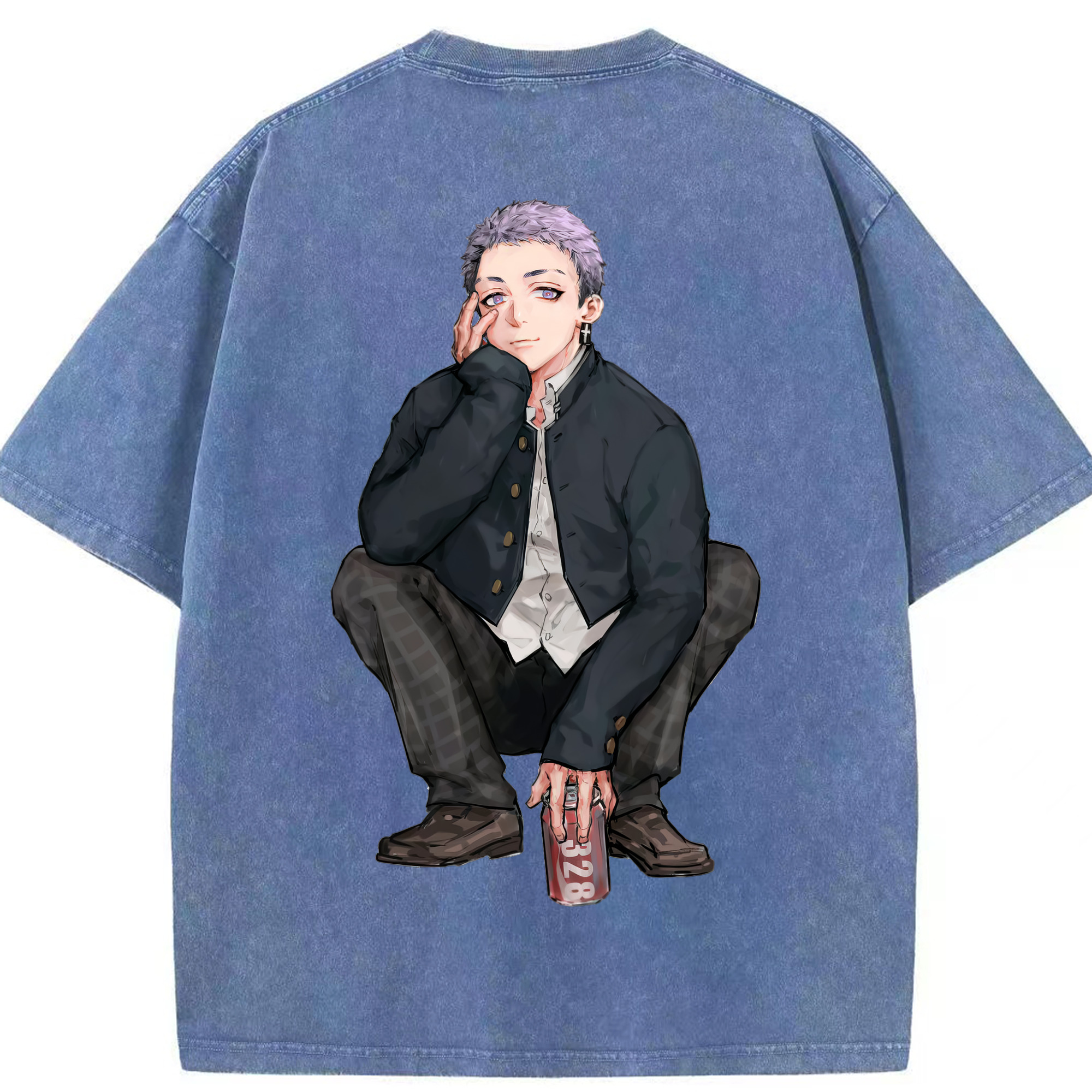 （画像用） 東京リベンジャーズ Tokyo Revengers 綿100% ヴィンテージ風 半袖Tシャツ（背面プリント）
