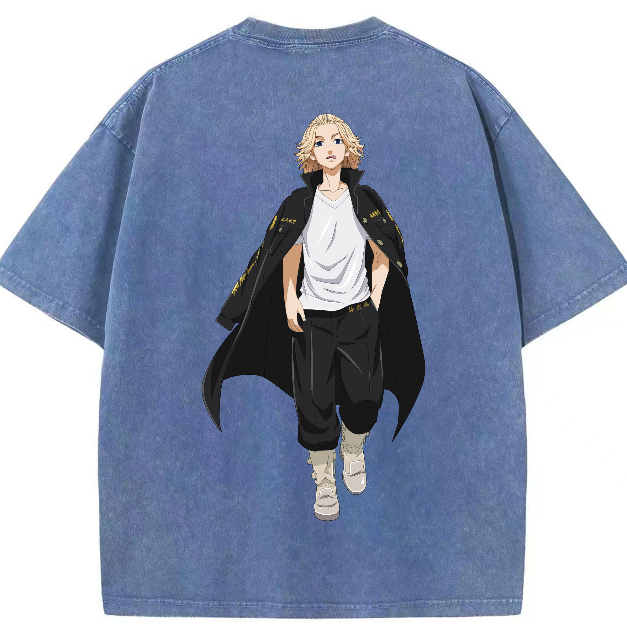 （画像用） 東京リベンジャーズ Tokyo Revengers 綿100% ヴィンテージ風 半袖Tシャツ（背面プリント）
