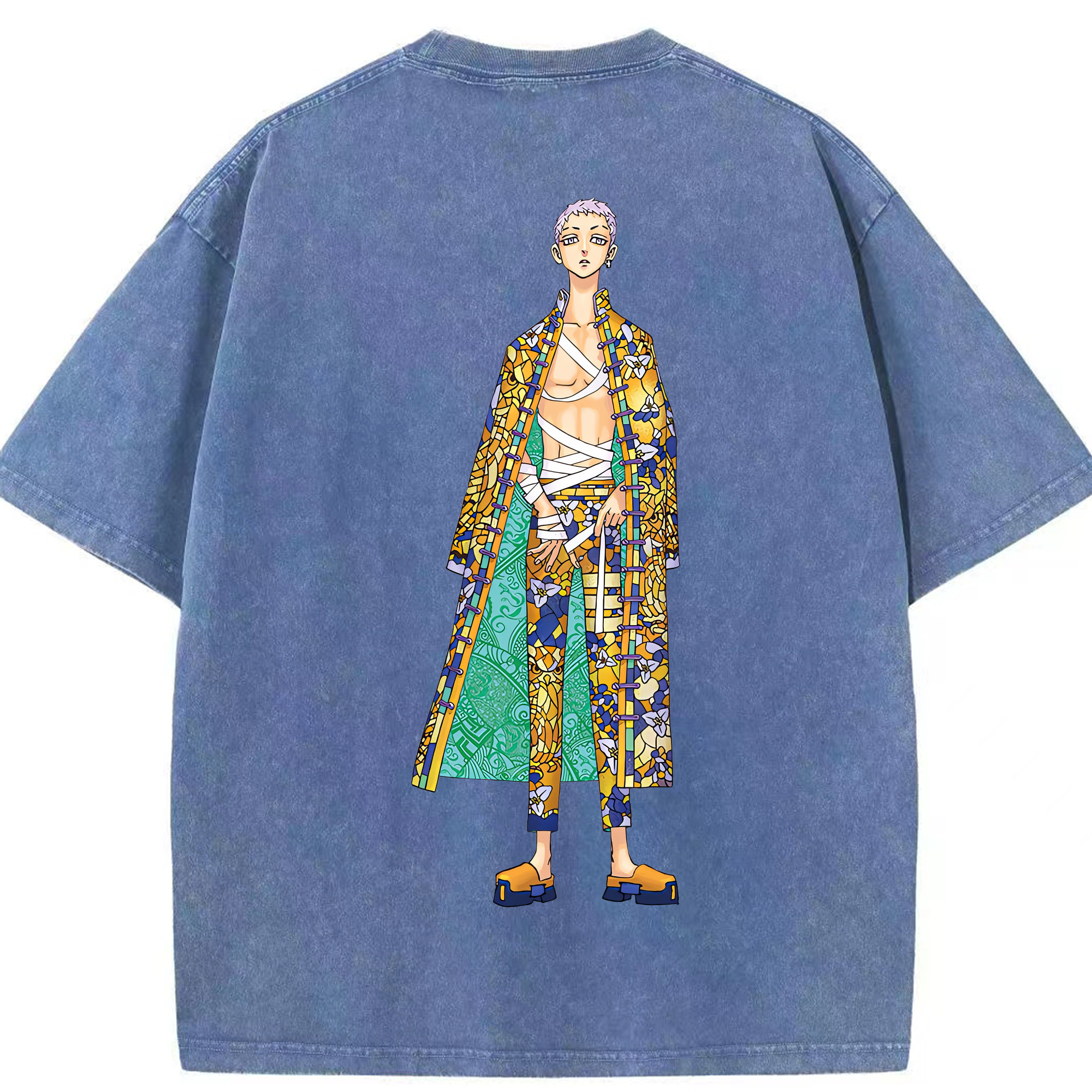 （画像用） 東京リベンジャーズ Tokyo Revengers 綿100% ヴィンテージ風 半袖Tシャツ（背面プリント）