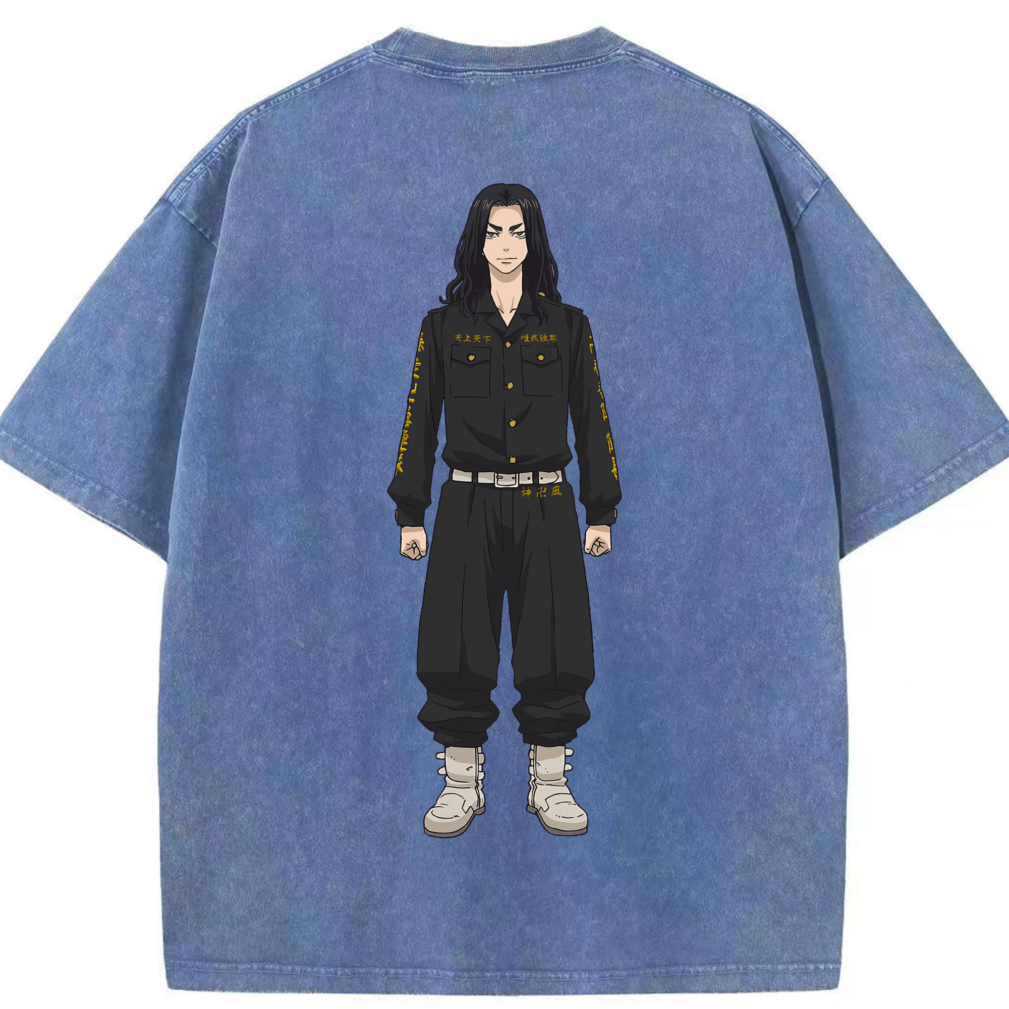 （画像用） 東京リベンジャーズ Tokyo Revengers 綿100% ヴィンテージ風 半袖Tシャツ（背面プリント）