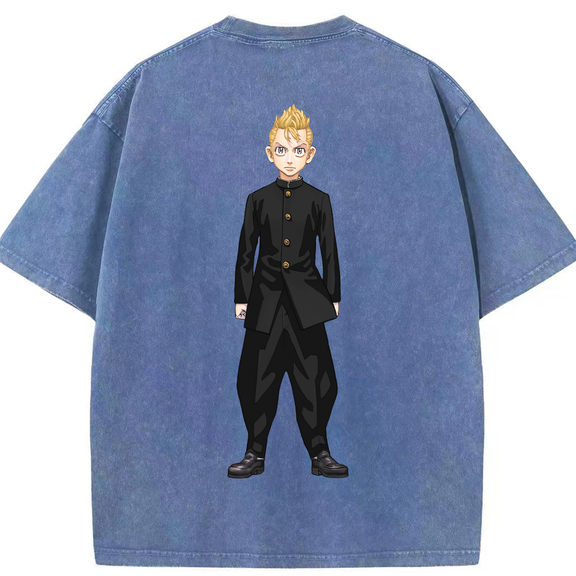 （画像用） 東京リベンジャーズ Tokyo Revengers 綿100% ヴィンテージ風 半袖Tシャツ（背面プリント）