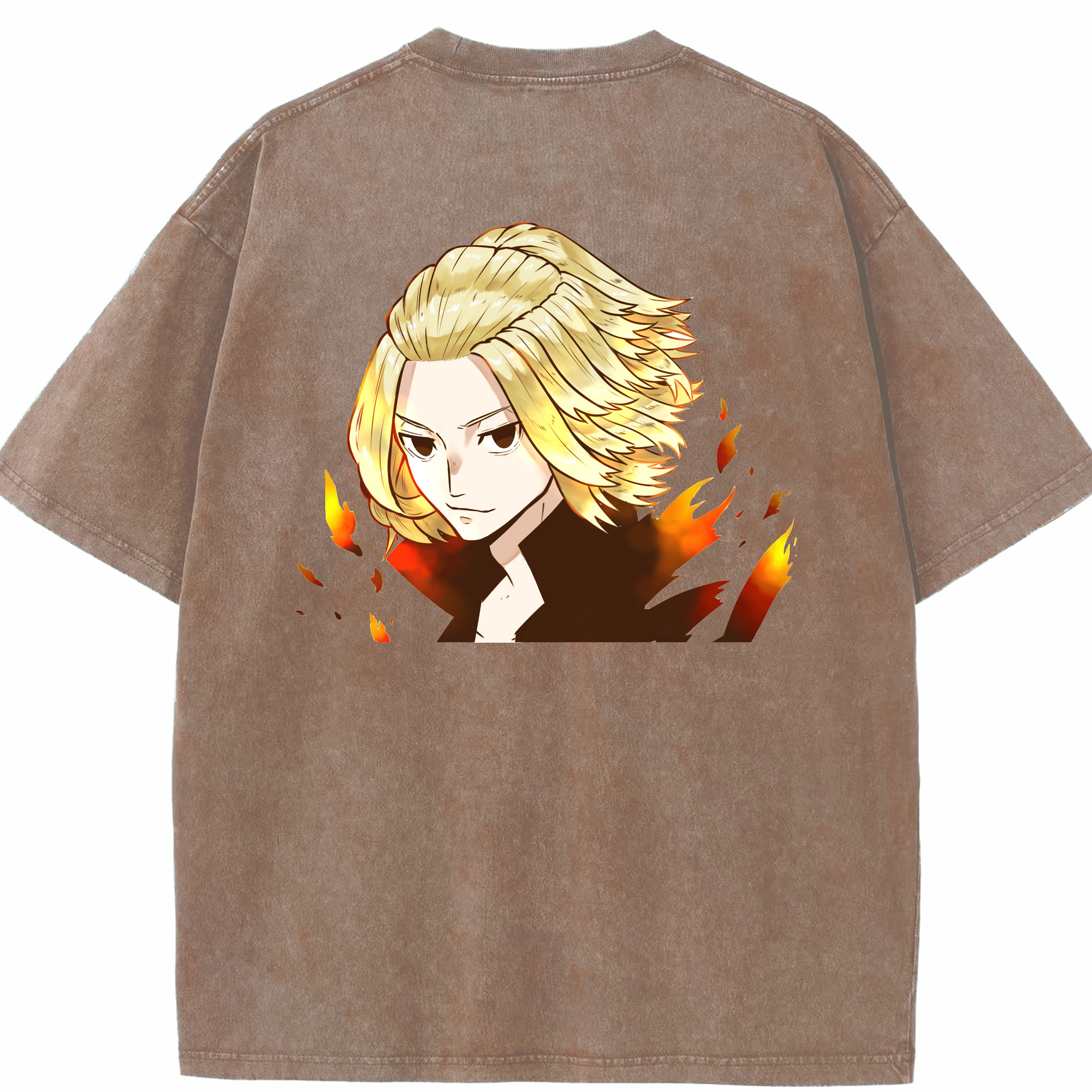 （画像用） 東京リベンジャーズ Tokyo Revengers 綿100% ヴィンテージ風 半袖Tシャツ（背面プリント）