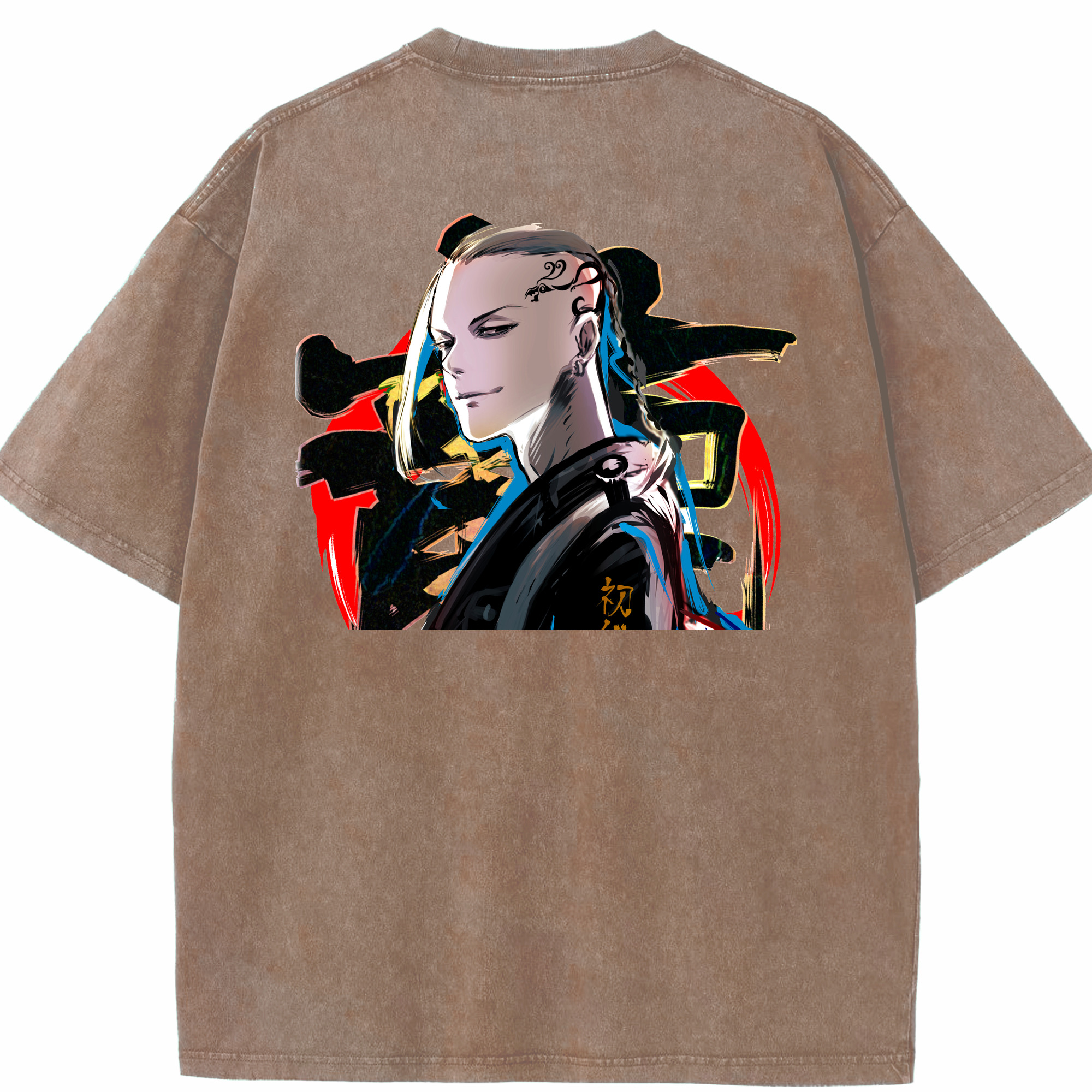 （画像用） 東京リベンジャーズ Tokyo Revengers 綿100% ヴィンテージ風 半袖Tシャツ（背面プリント）