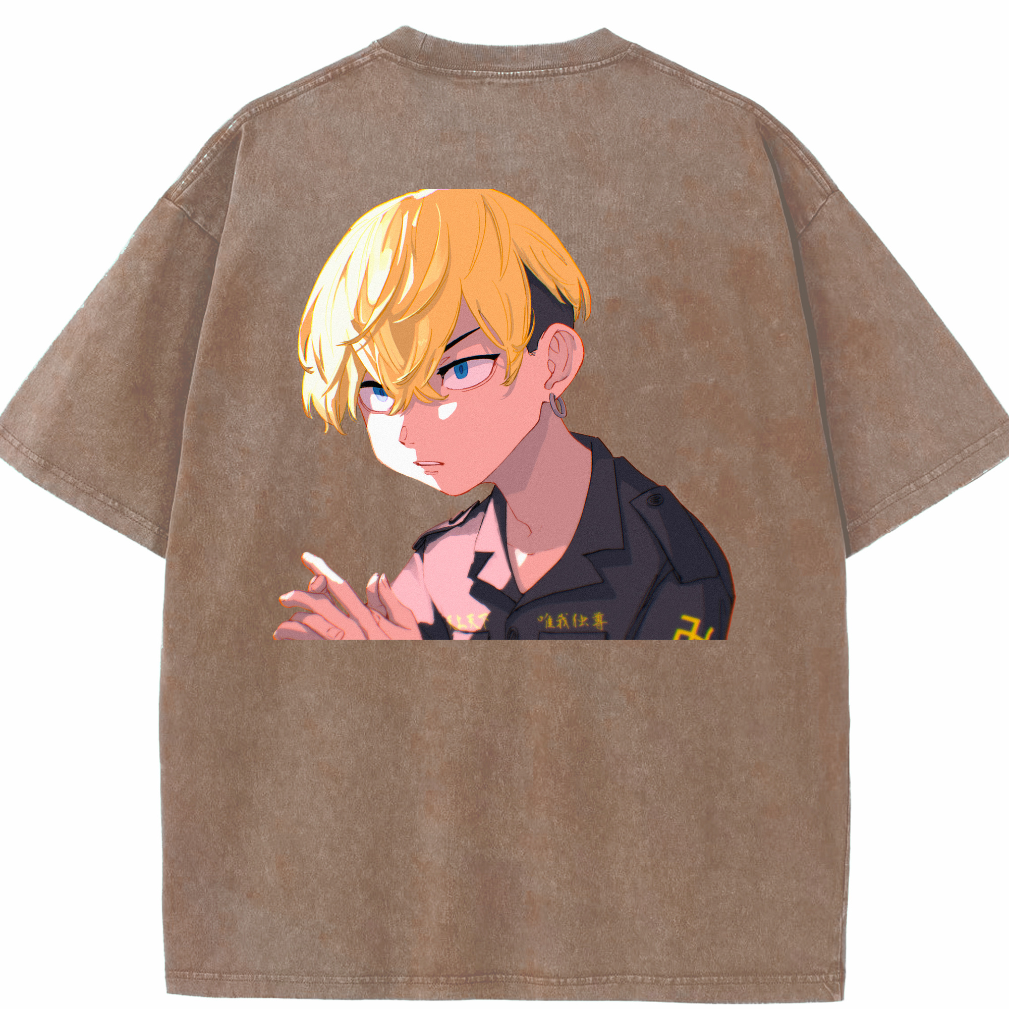 （画像用） 東京リベンジャーズ Tokyo Revengers 綿100% ヴィンテージ風 半袖Tシャツ（背面プリント）
