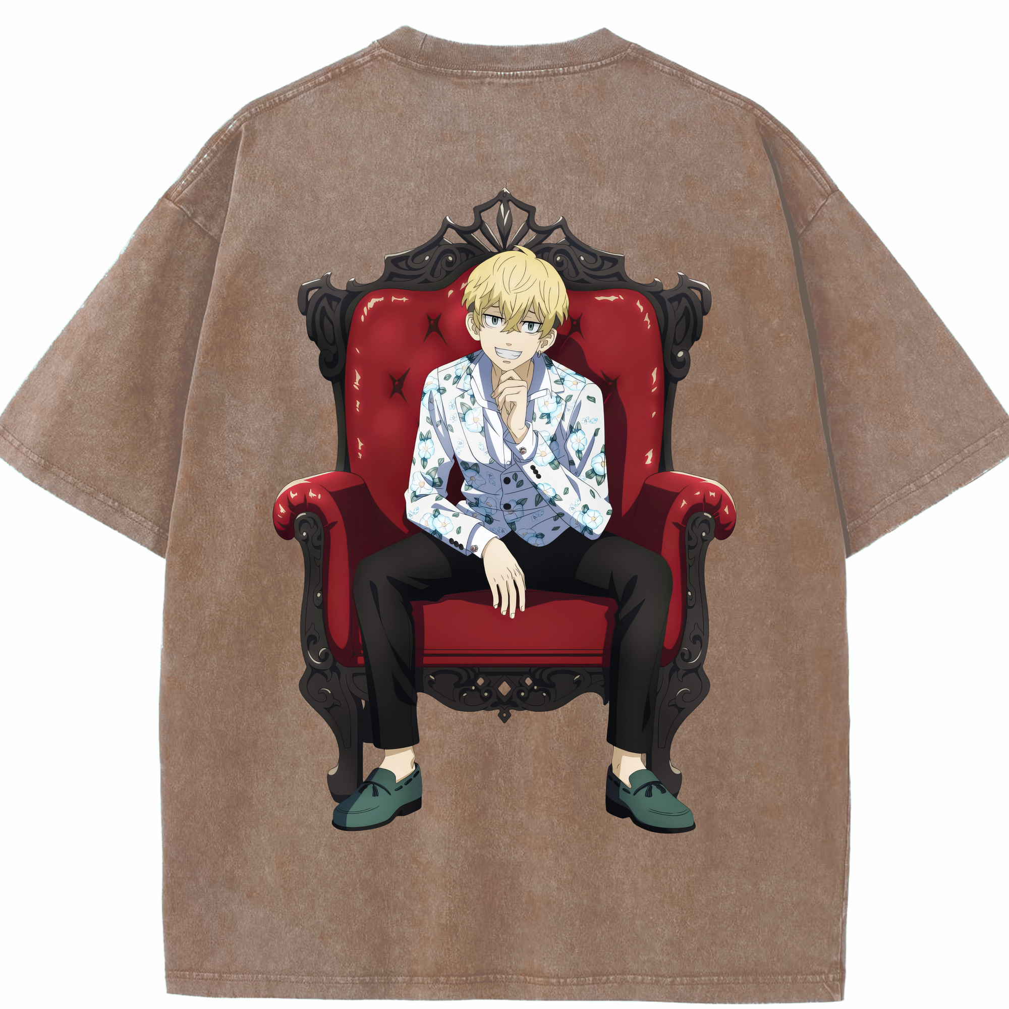 （画像用） 東京リベンジャーズ Tokyo Revengers 綿100% ヴィンテージ風 半袖Tシャツ（背面プリント）