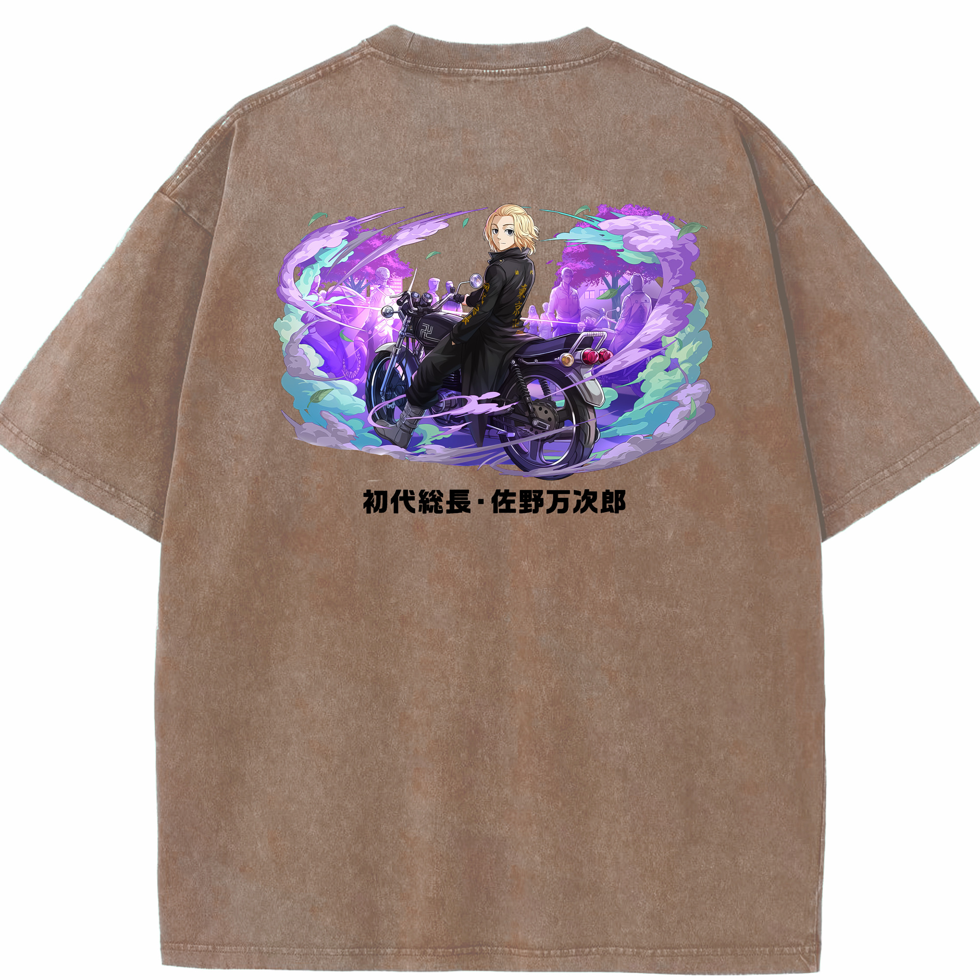 （画像用） 東京リベンジャーズ Tokyo Revengers 綿100% ヴィンテージ風 半袖Tシャツ（背面プリント）