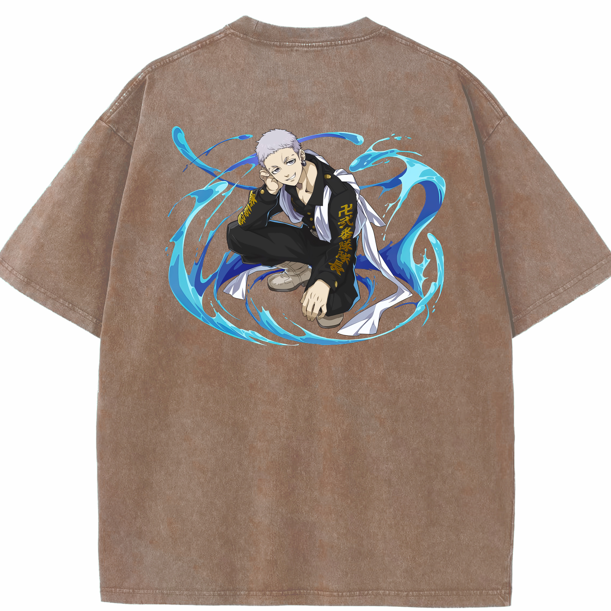 （画像用） 東京リベンジャーズ Tokyo Revengers 綿100% ヴィンテージ風 半袖Tシャツ（背面プリント）