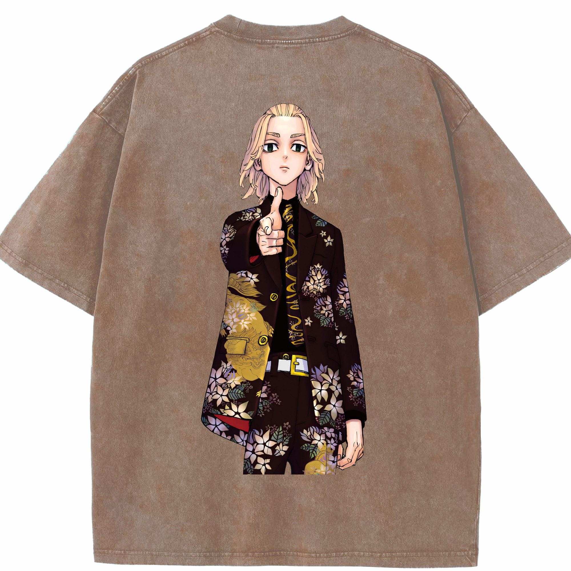 （画像用） 東京リベンジャーズ Tokyo Revengers 綿100% ヴィンテージ風 半袖Tシャツ（背面プリント）