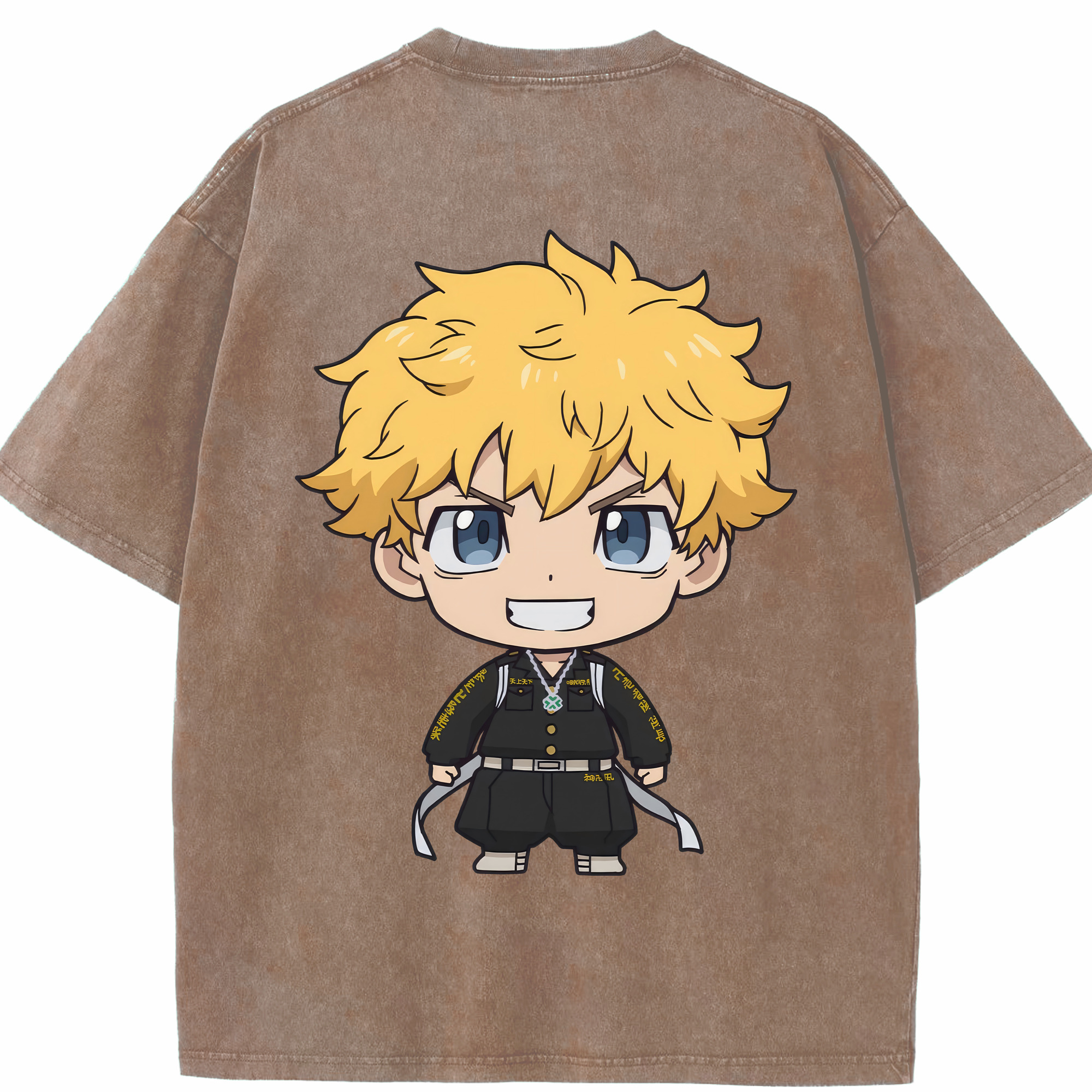 （画像用） 東京リベンジャーズ Tokyo Revengers 綿100% ヴィンテージ風 半袖Tシャツ（背面プリント）