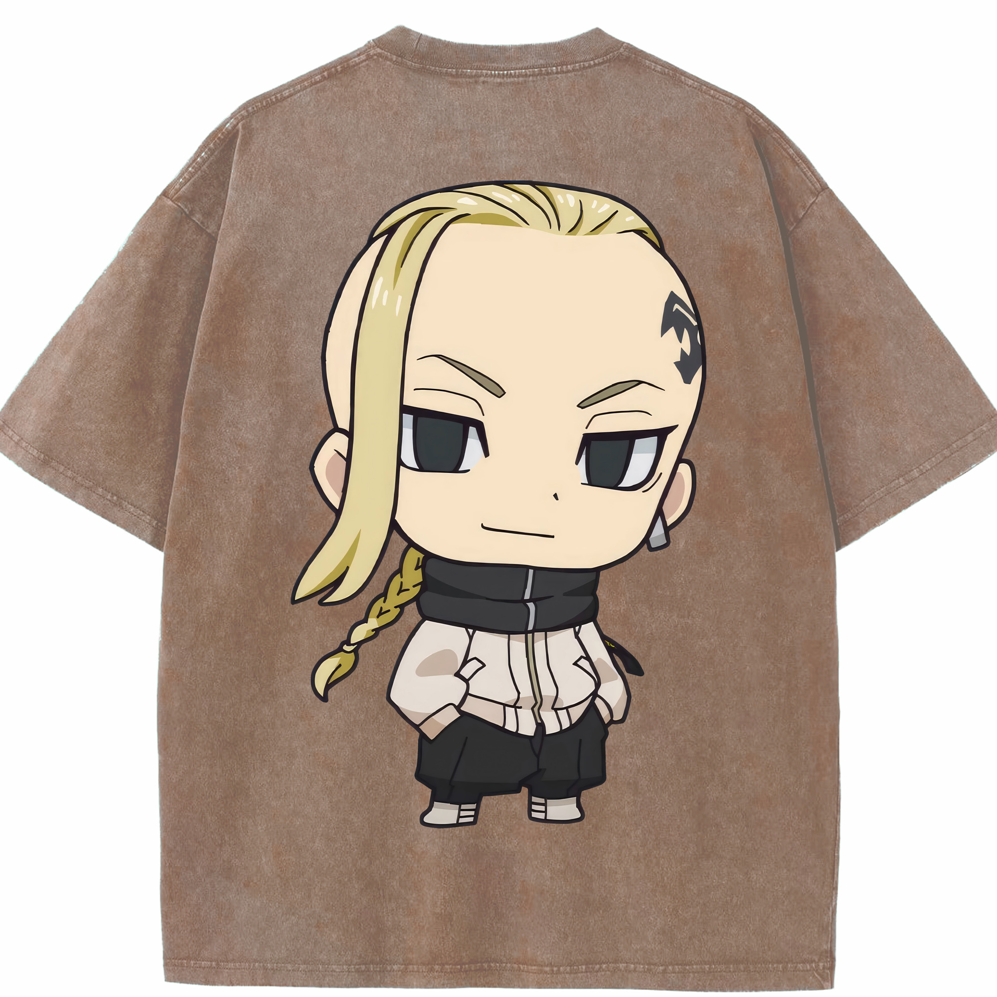 （画像用） 東京リベンジャーズ Tokyo Revengers 綿100% ヴィンテージ風 半袖Tシャツ（背面プリント）