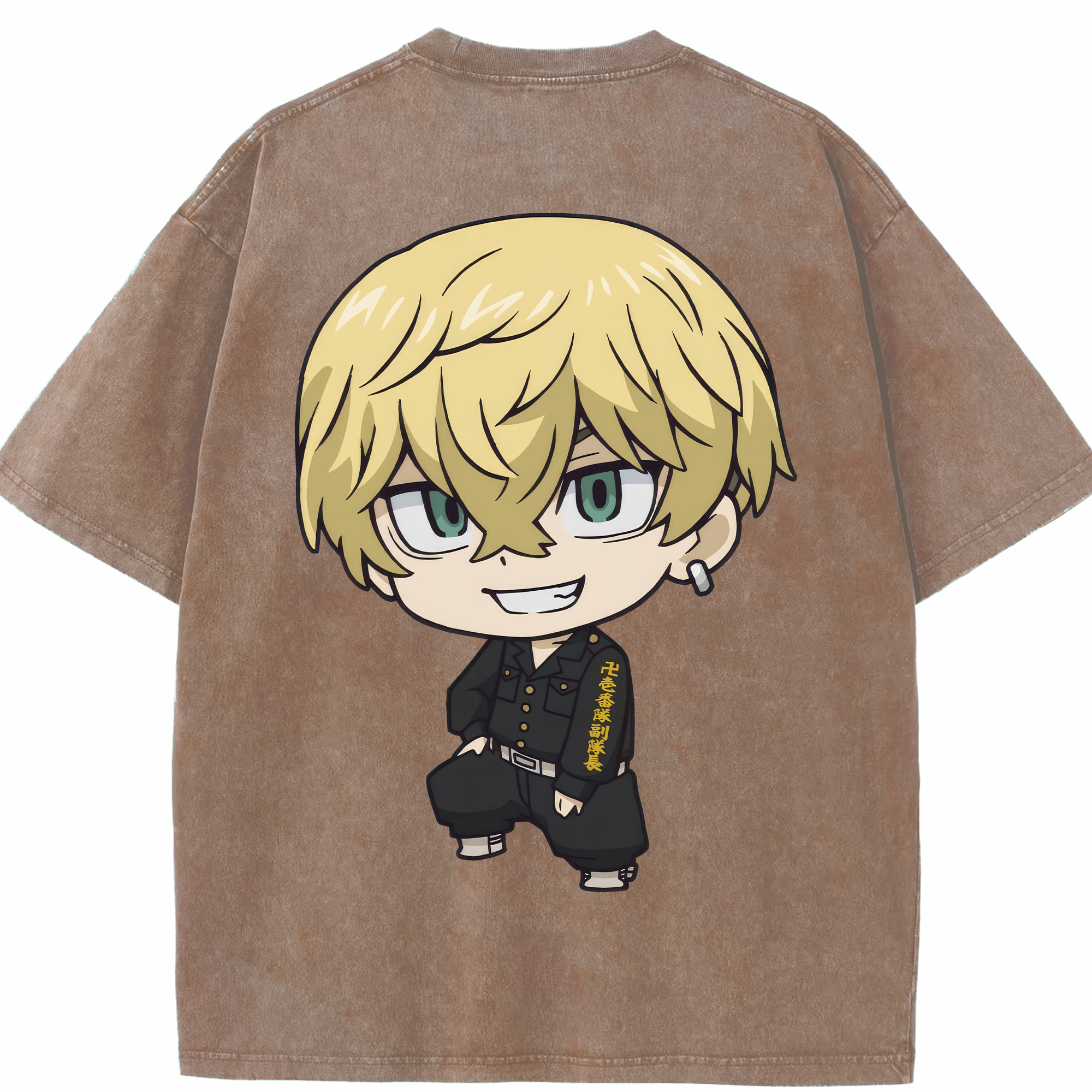 （画像用） 東京リベンジャーズ Tokyo Revengers 綿100% ヴィンテージ風 半袖Tシャツ（背面プリント）