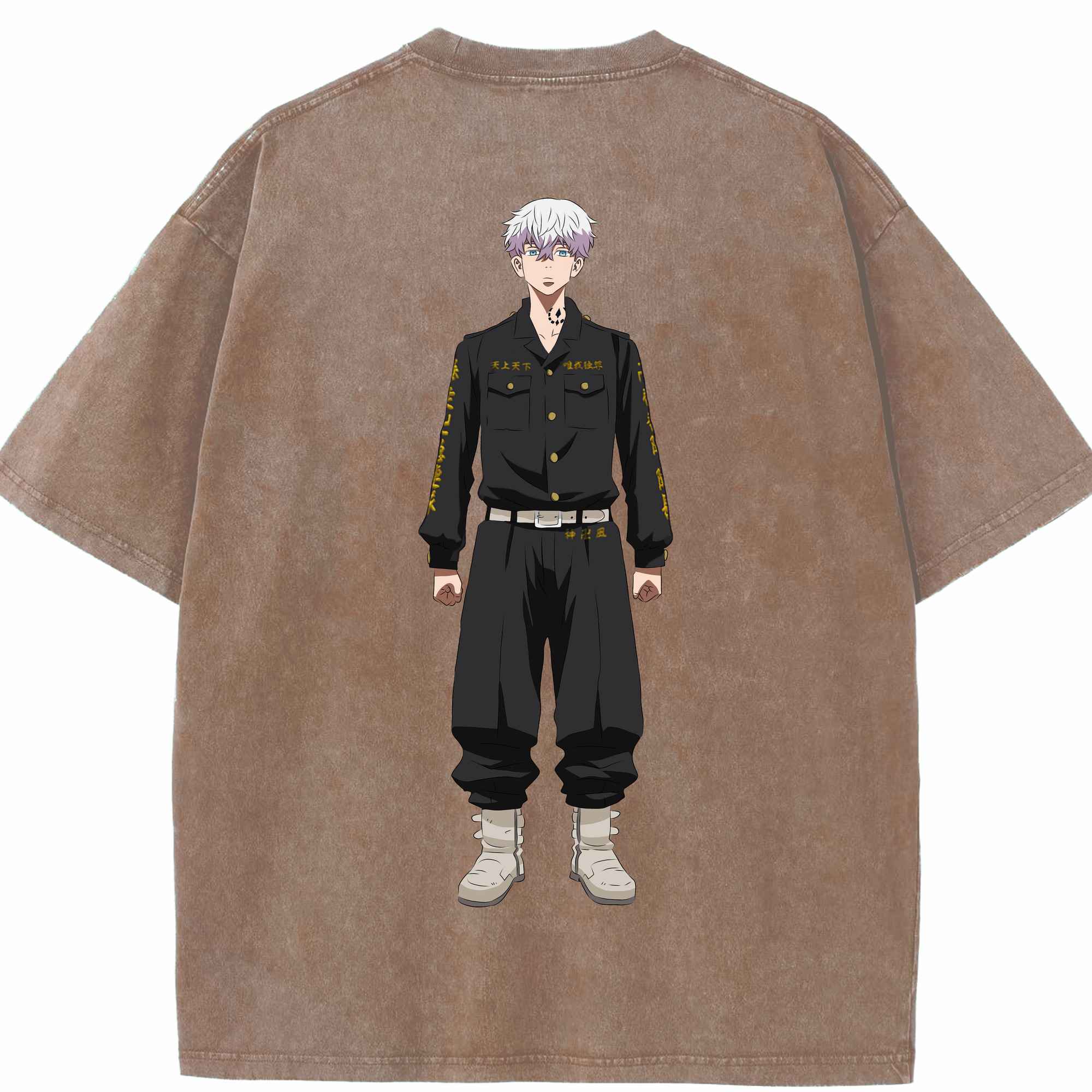 （画像用） 東京リベンジャーズ Tokyo Revengers 綿100% ヴィンテージ風 半袖Tシャツ（背面プリント）