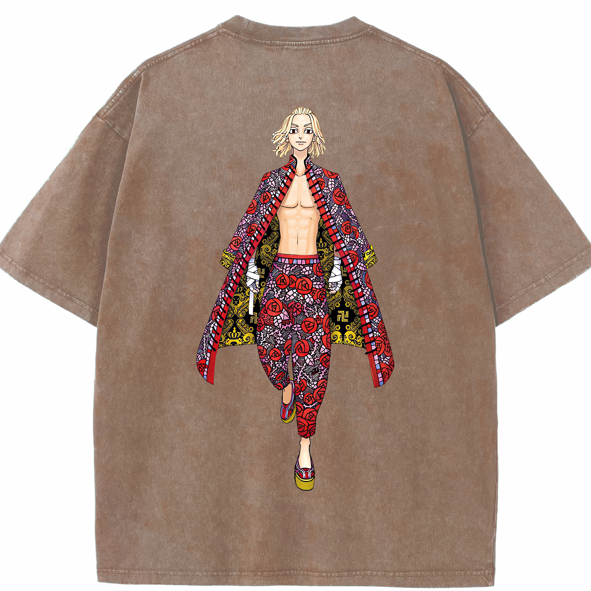 （画像用） 東京リベンジャーズ Tokyo Revengers 綿100% ヴィンテージ風 半袖Tシャツ（背面プリント）