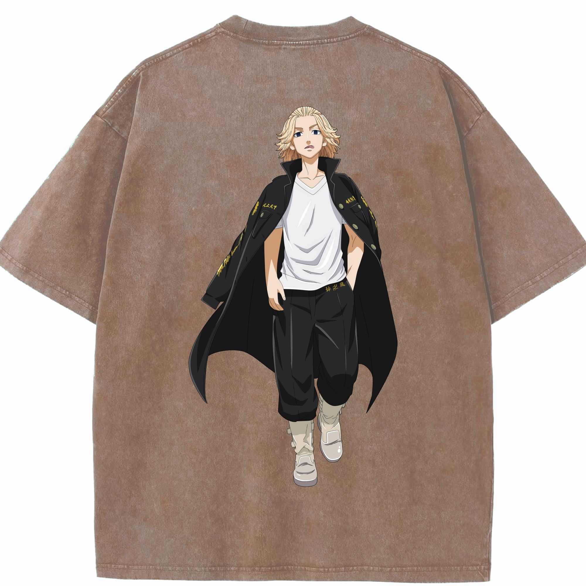 （画像用） 東京リベンジャーズ Tokyo Revengers 綿100% ヴィンテージ風 半袖Tシャツ（背面プリント）