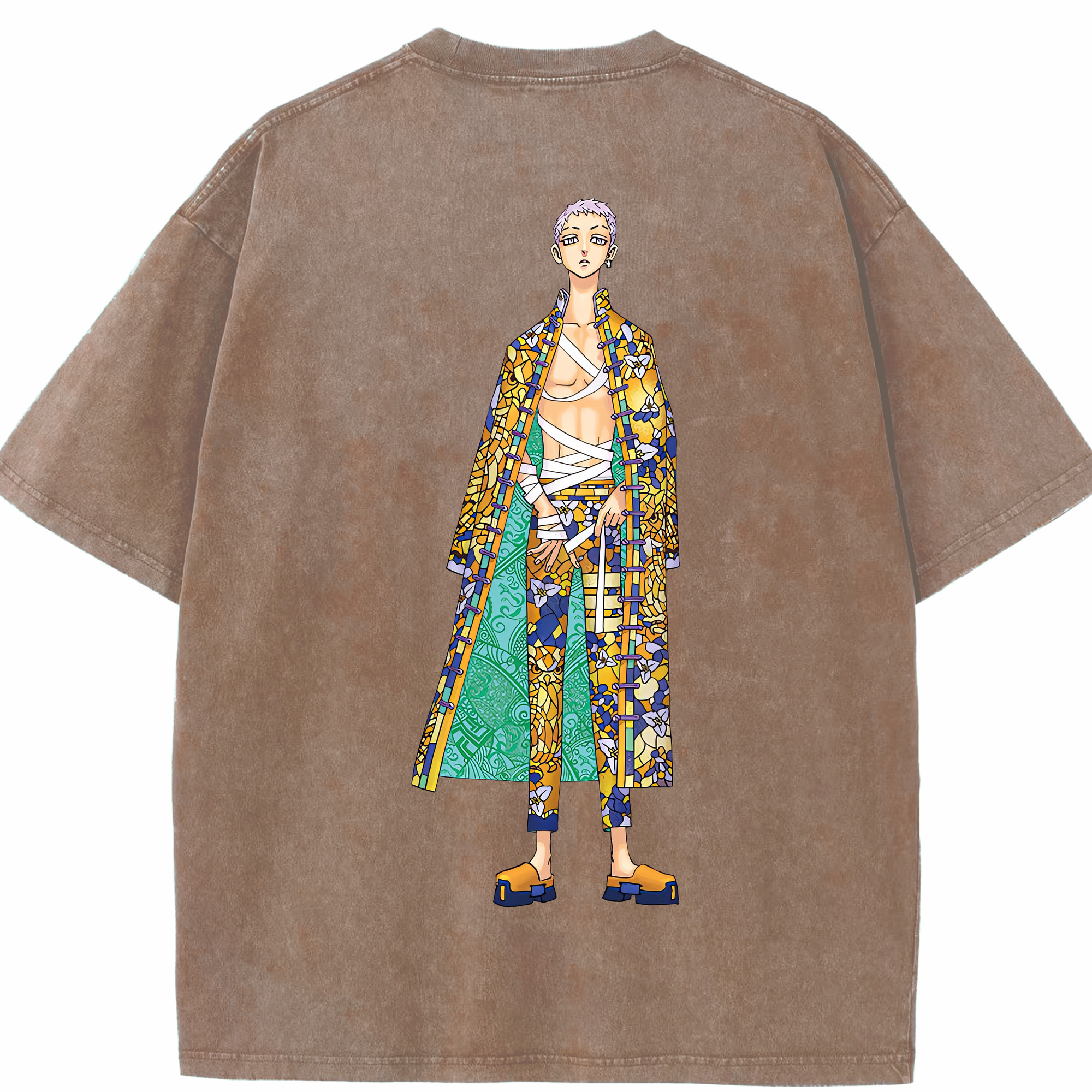 （画像用） 東京リベンジャーズ Tokyo Revengers 綿100% ヴィンテージ風 半袖Tシャツ（背面プリント）