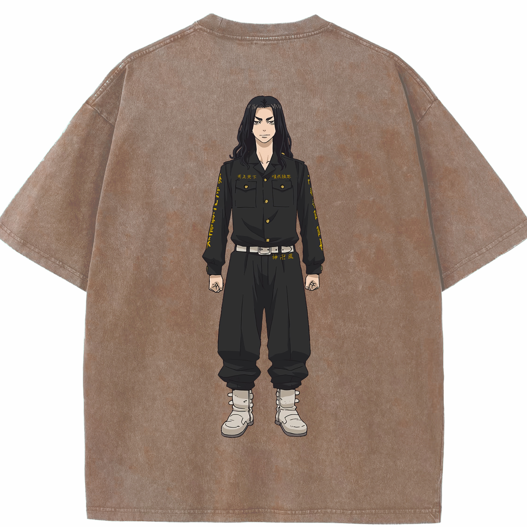 （画像用） 東京リベンジャーズ Tokyo Revengers 綿100% ヴィンテージ風 半袖Tシャツ（背面プリント）