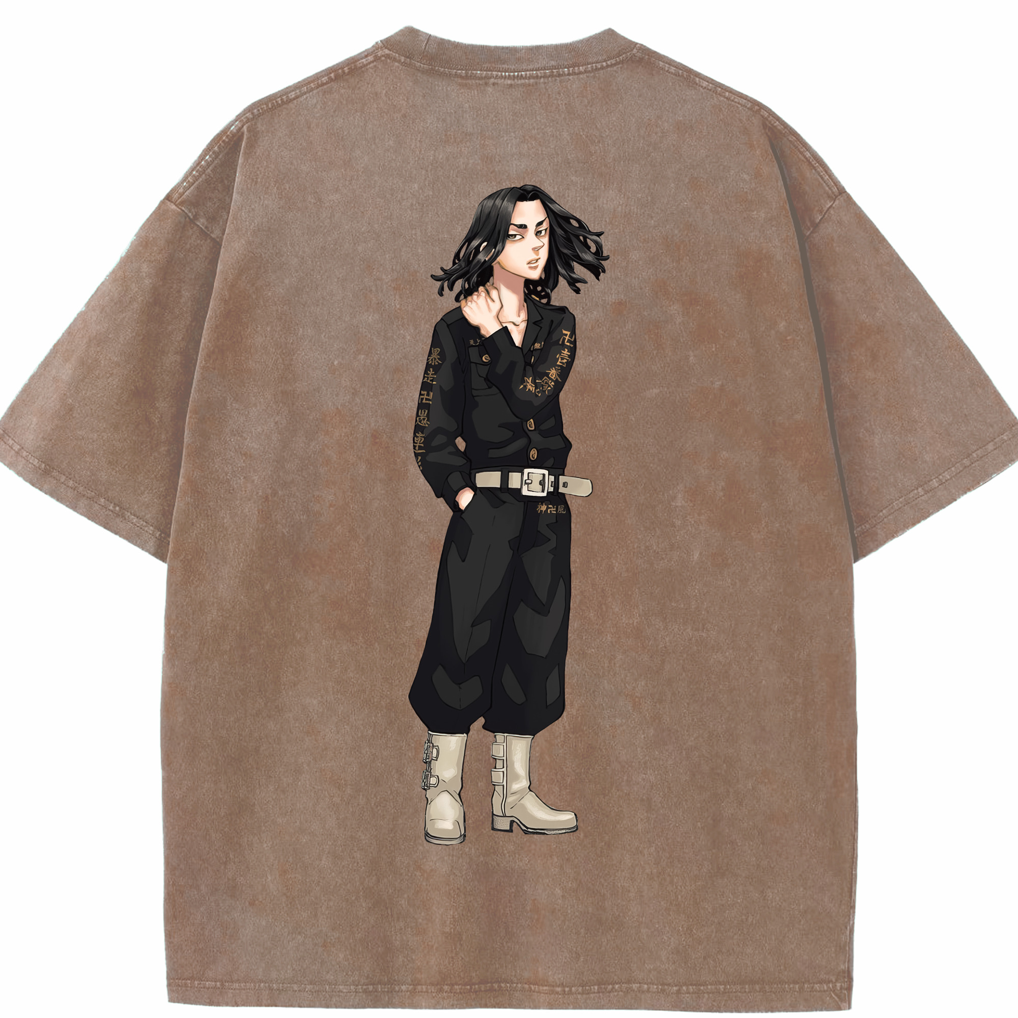 （画像用） 東京リベンジャーズ Tokyo Revengers 綿100% ヴィンテージ風 半袖Tシャツ（背面プリント）