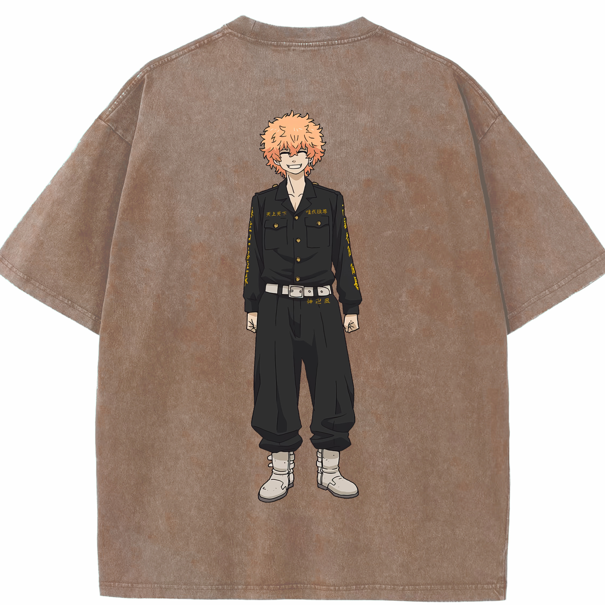 （画像用） 東京リベンジャーズ Tokyo Revengers 綿100% ヴィンテージ風 半袖Tシャツ（背面プリント）