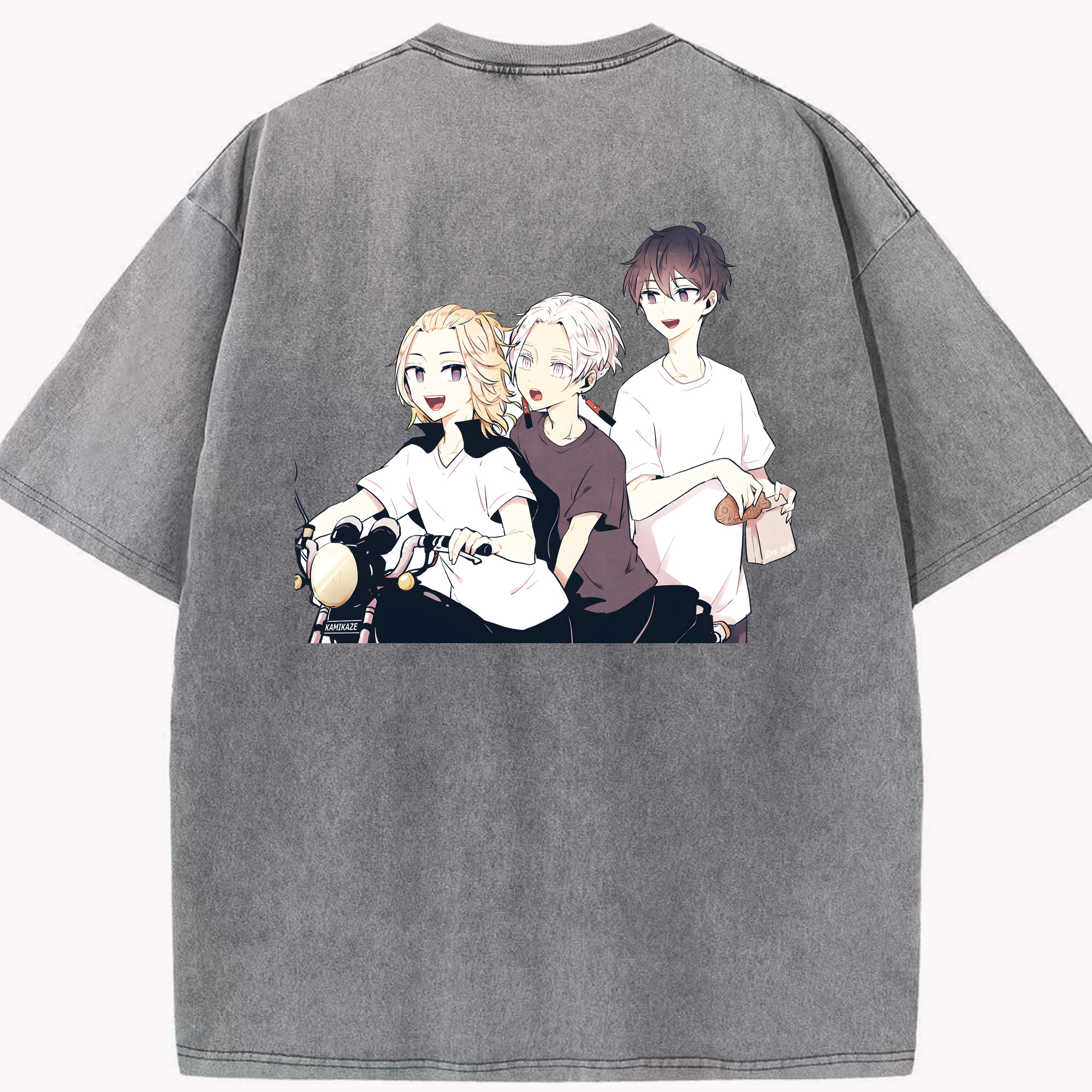 （画像用） 東京リベンジャーズ Tokyo Revengers 綿100% ヴィンテージ風 半袖Tシャツ（背面プリント）