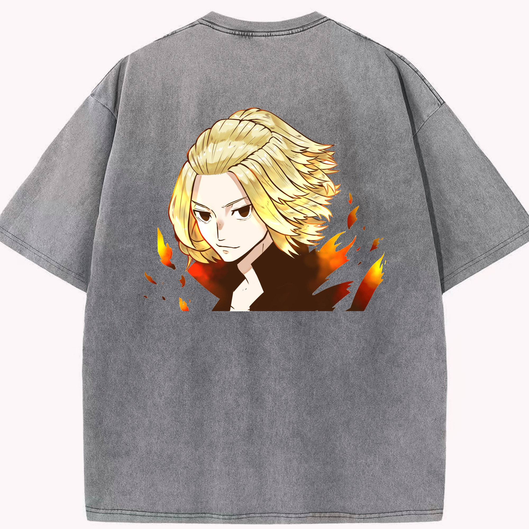 （画像用） 東京リベンジャーズ Tokyo Revengers 綿100% ヴィンテージ風 半袖Tシャツ（背面プリント）