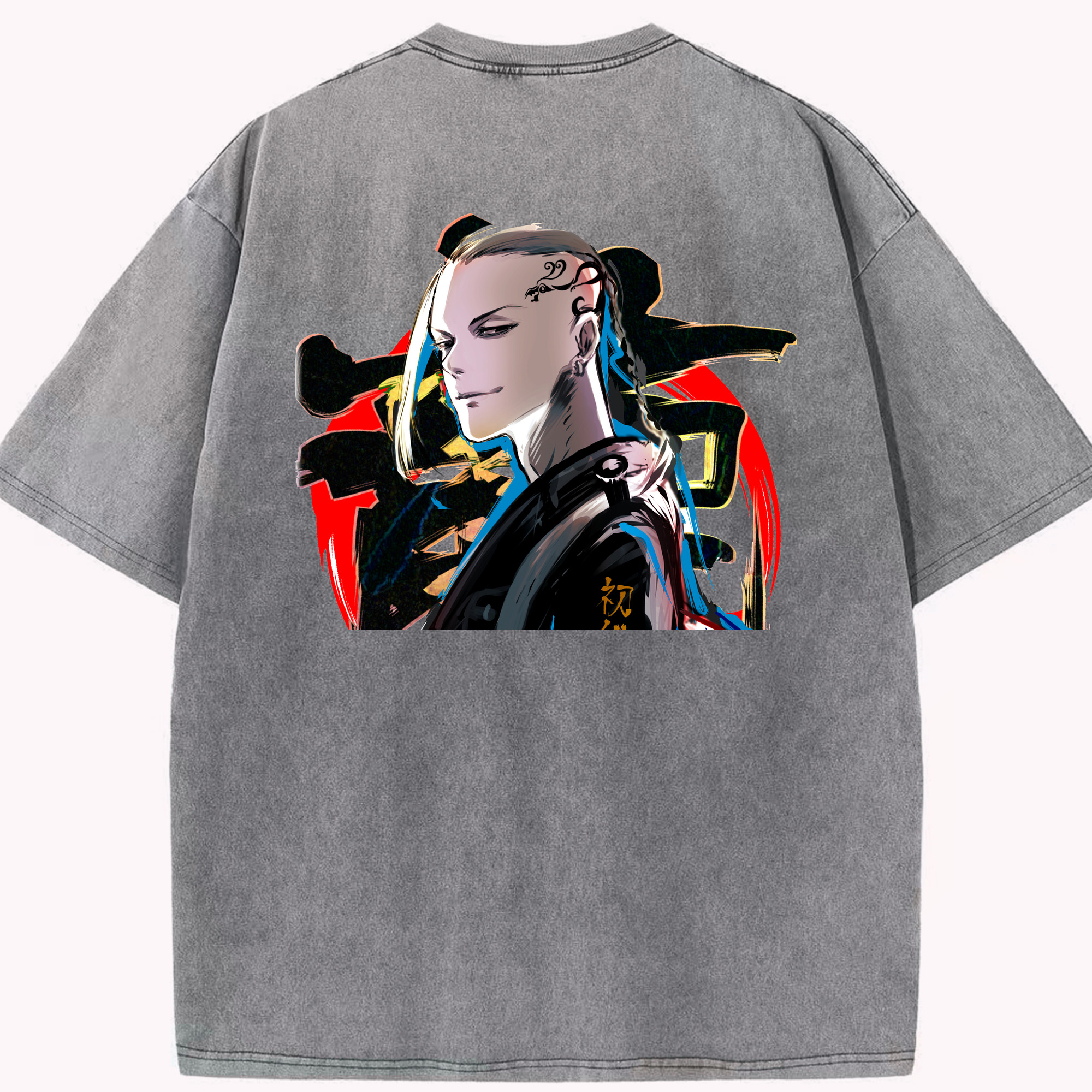 （画像用） 東京リベンジャーズ Tokyo Revengers 綿100% ヴィンテージ風 半袖Tシャツ（背面プリント）