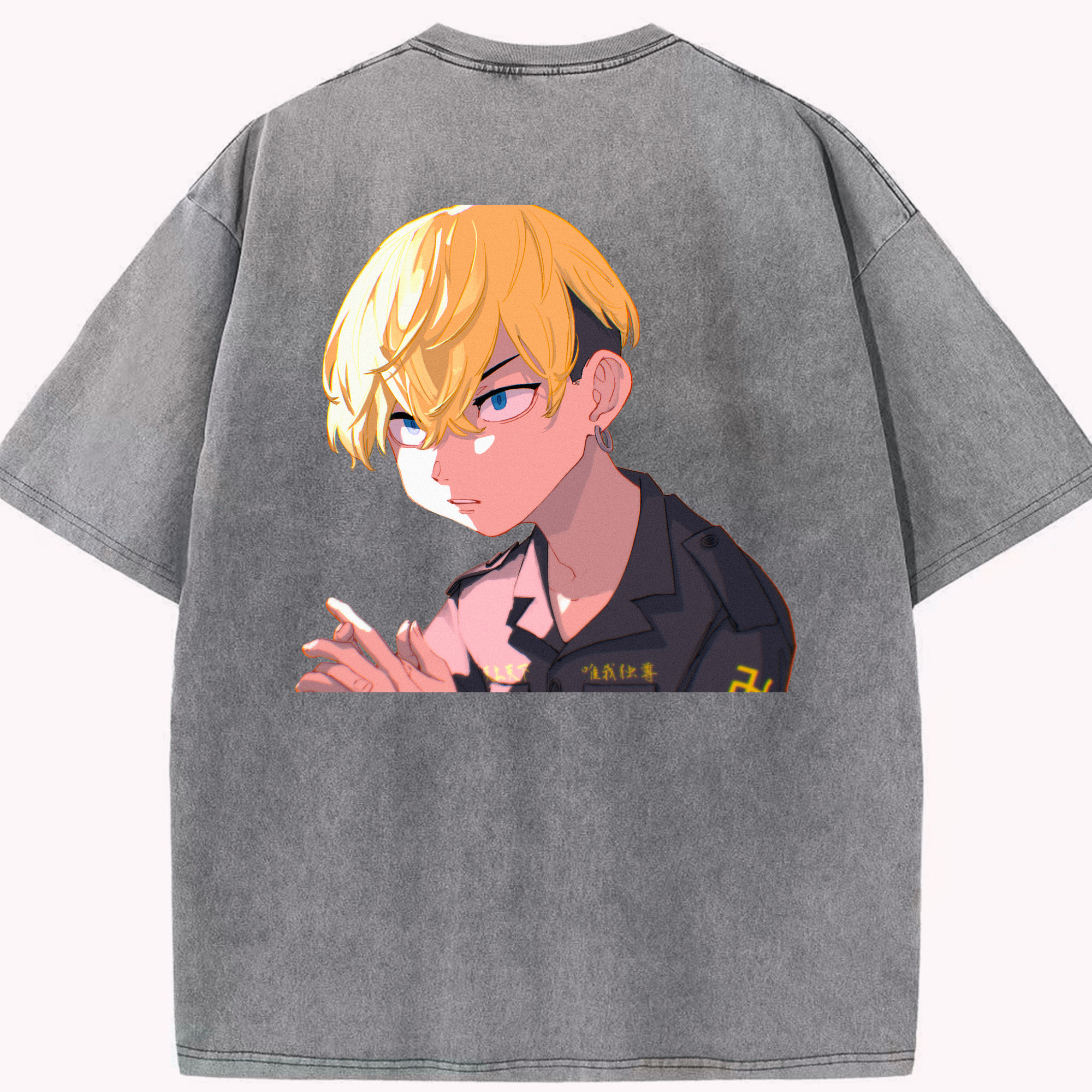 （画像用） 東京リベンジャーズ Tokyo Revengers 綿100% ヴィンテージ風 半袖Tシャツ（背面プリント）