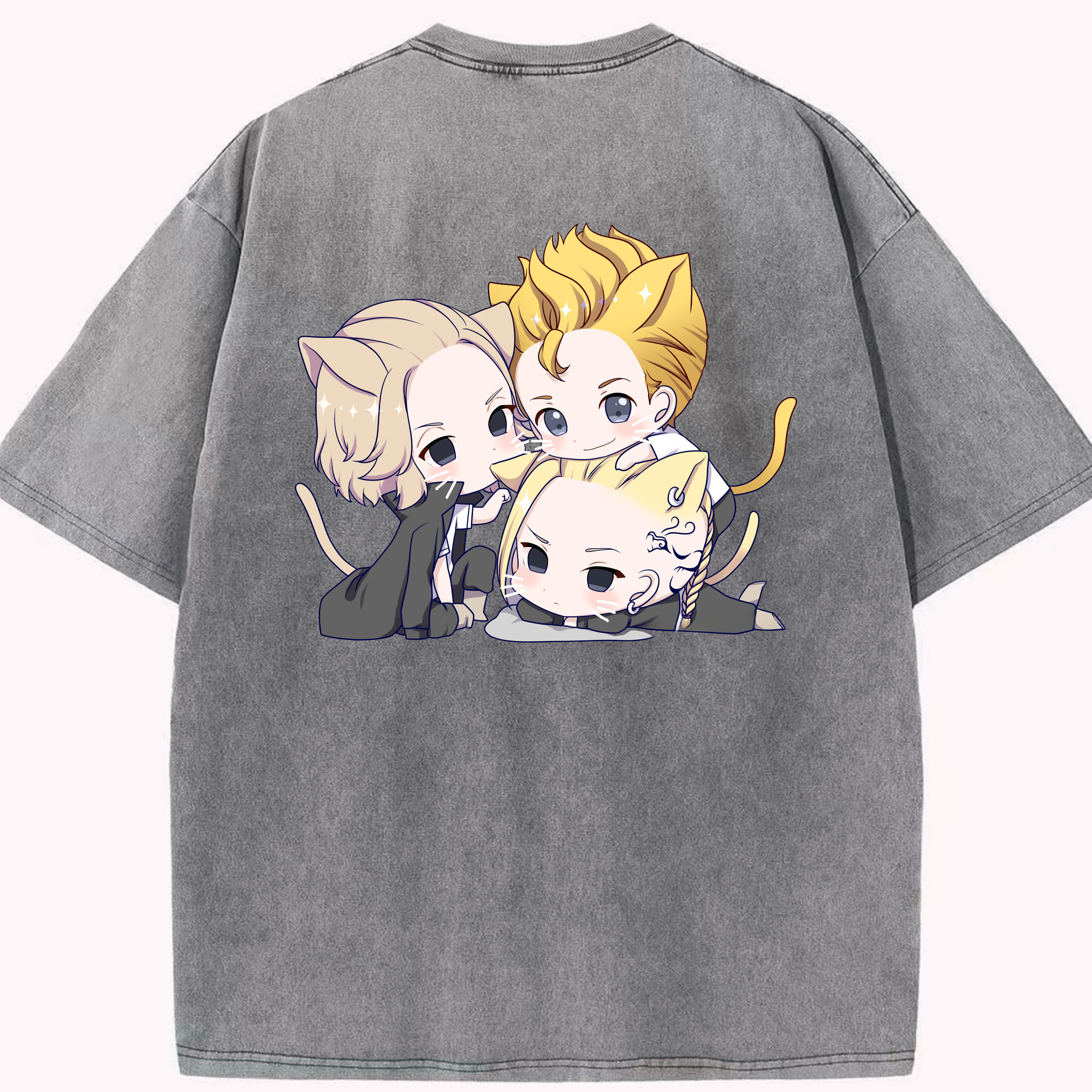 （画像用） 東京リベンジャーズ Tokyo Revengers 綿100% ヴィンテージ風 半袖Tシャツ（背面プリント）