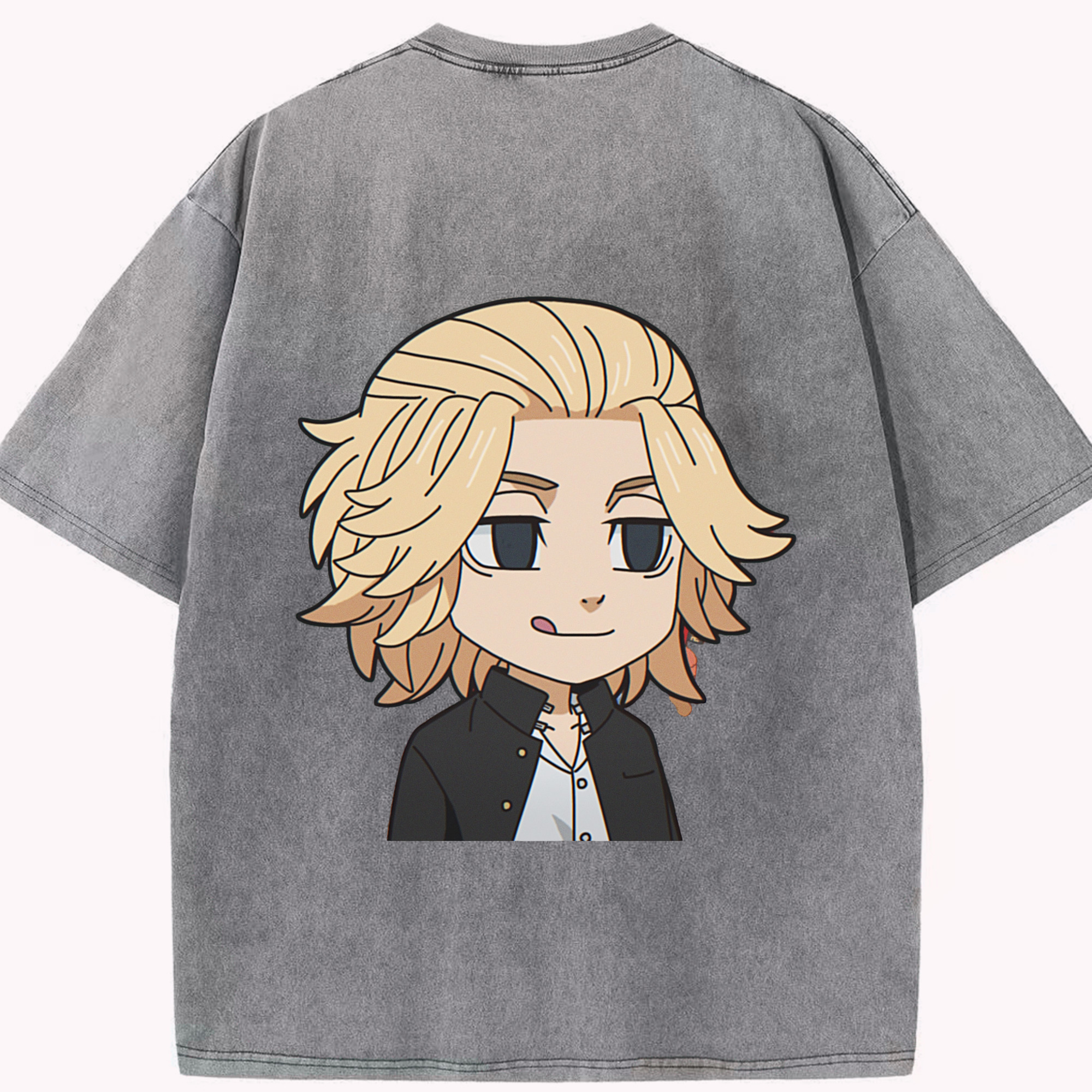 （画像用） 東京リベンジャーズ Tokyo Revengers 綿100% ヴィンテージ風 半袖Tシャツ（背面プリント）