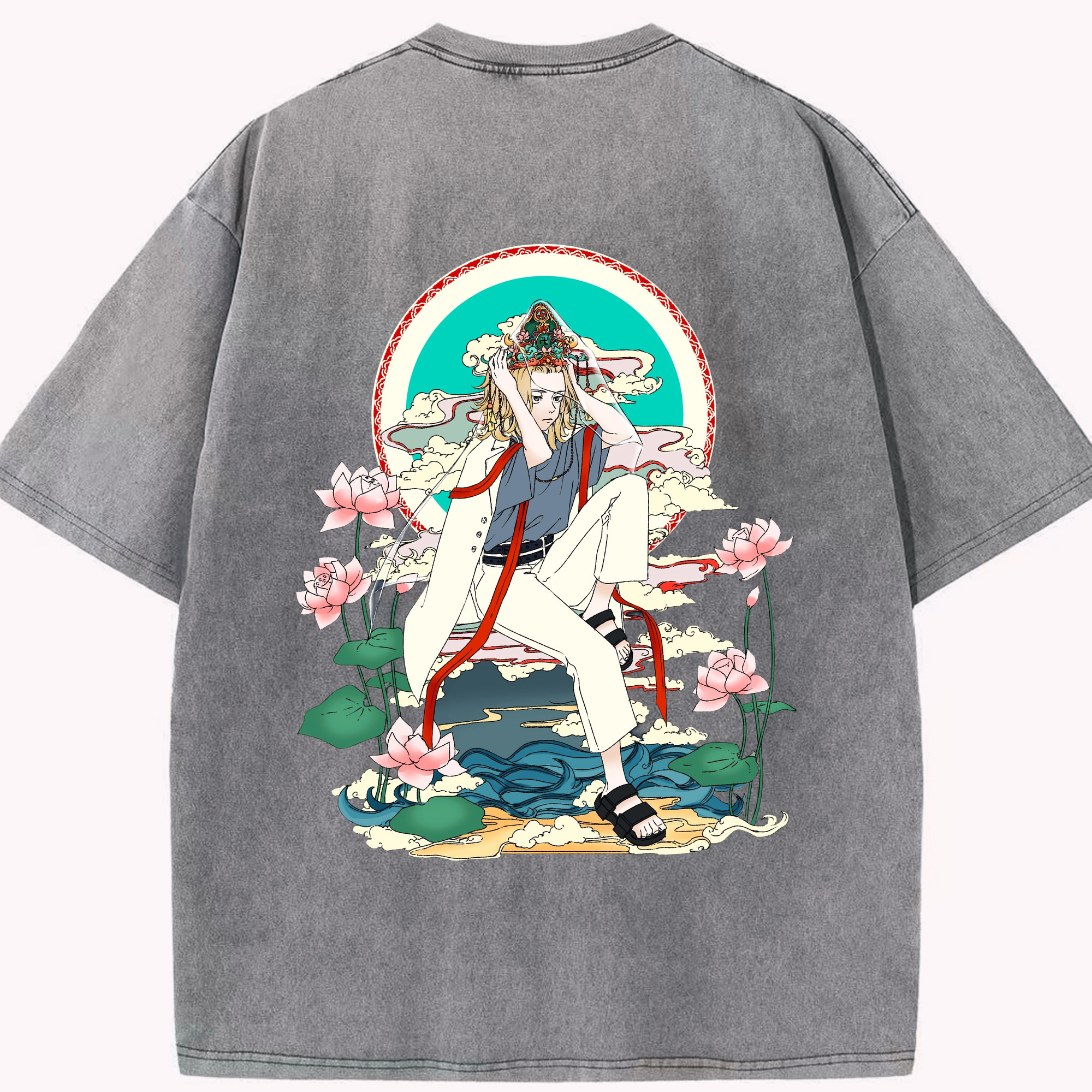 （画像用） 東京リベンジャーズ Tokyo Revengers 綿100% ヴィンテージ風 半袖Tシャツ（背面プリント）