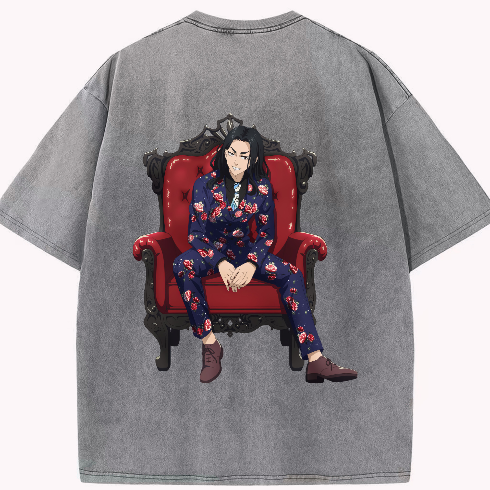 （画像用） 東京リベンジャーズ Tokyo Revengers 綿100% ヴィンテージ風 半袖Tシャツ（背面プリント）