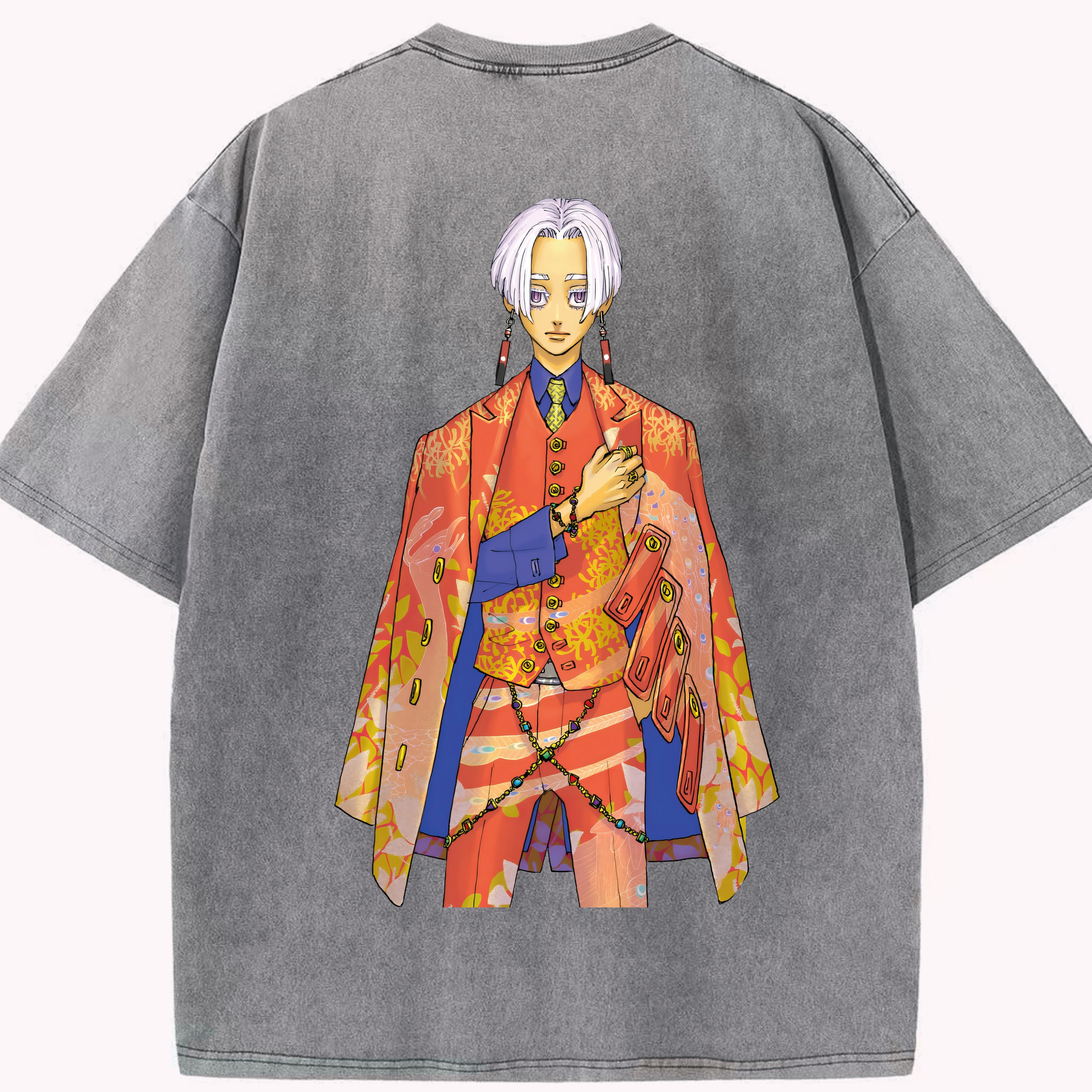 （画像用） 東京リベンジャーズ Tokyo Revengers 綿100% ヴィンテージ風 半袖Tシャツ（背面プリント）