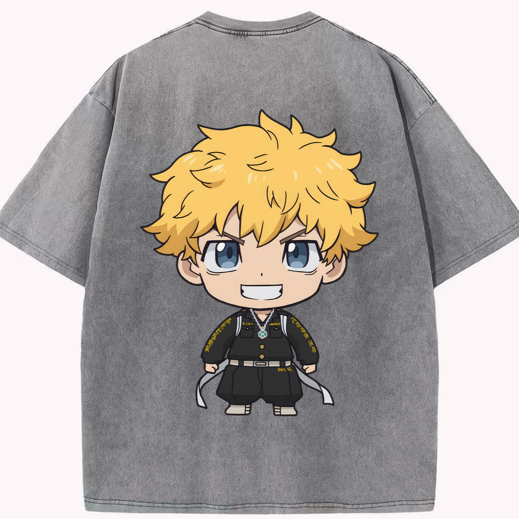 （画像用） 東京リベンジャーズ Tokyo Revengers 綿100% ヴィンテージ風 半袖Tシャツ（背面プリント）