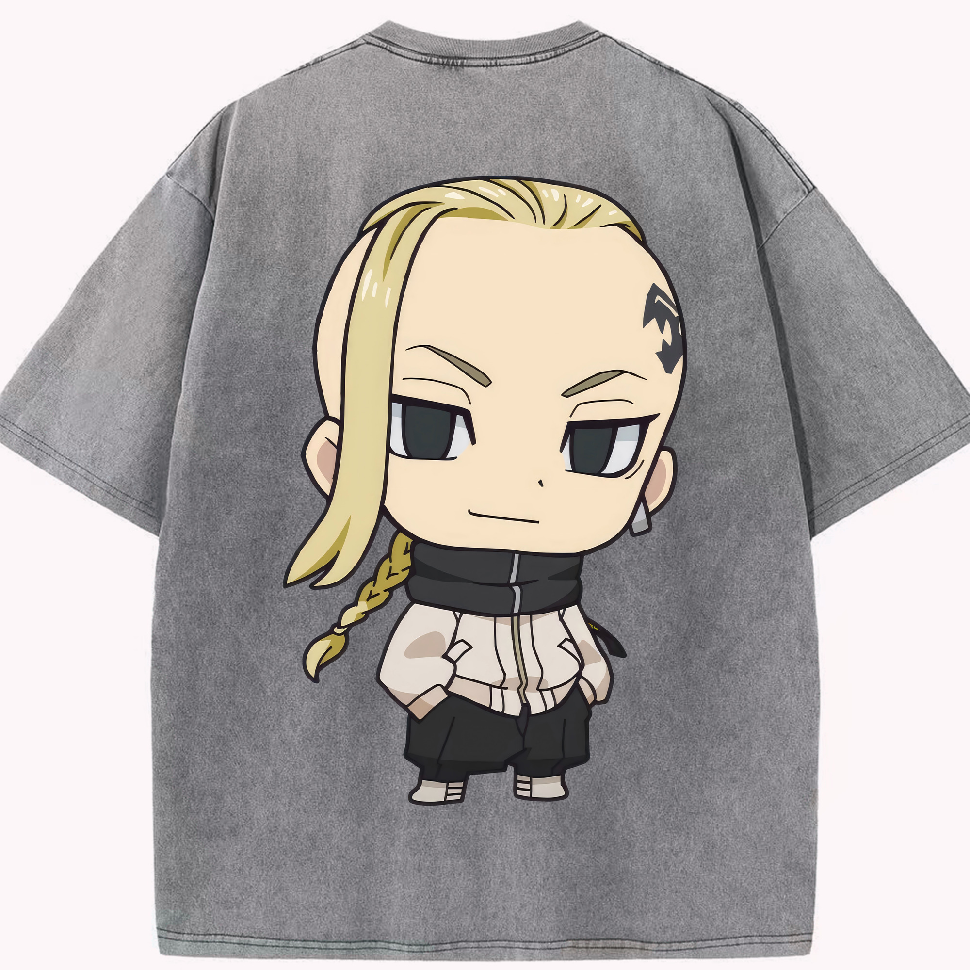 （画像用） 東京リベンジャーズ Tokyo Revengers 綿100% ヴィンテージ風 半袖Tシャツ（背面プリント）