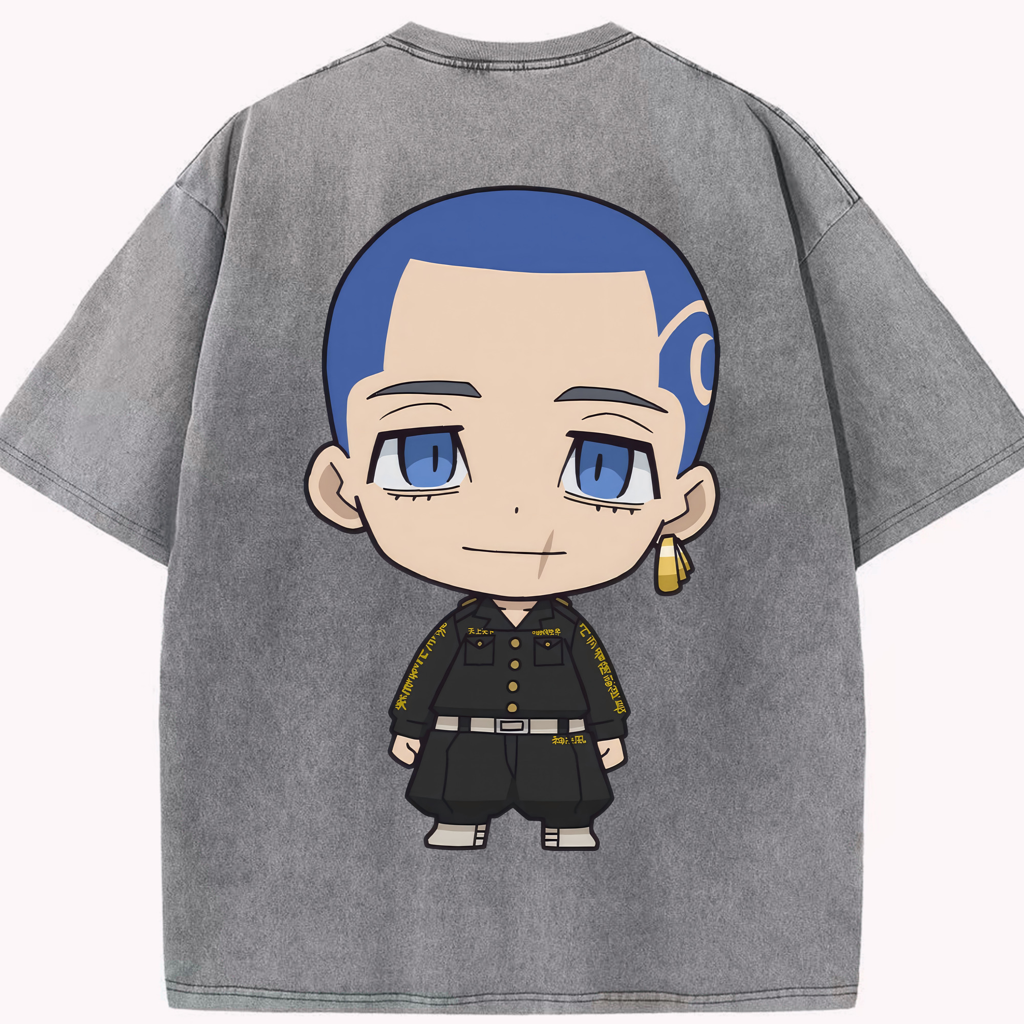 （画像用） 東京リベンジャーズ Tokyo Revengers 綿100% ヴィンテージ風 半袖Tシャツ（背面プリント）
